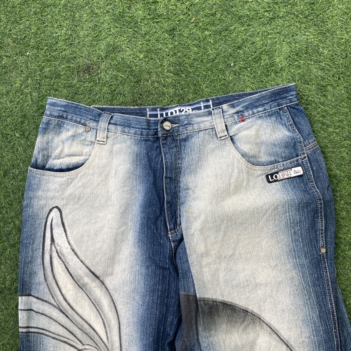 JNCO VINTAGE LOT 29 DENIM BAGGY LOONEY TUNES JEANS Size US 38 / EU 54 - 3 Thumbnail