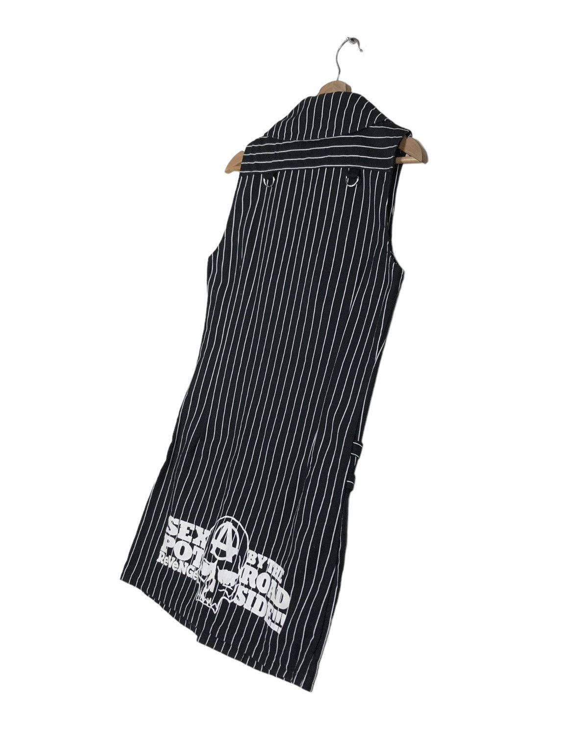 Japanese Brand BIKER TANKTOP SEX POT REVENGE FOR THE PUNK STRIPE PARACHUTE Size US M / EU 48-50 / 2 - 11 Thumbnail
