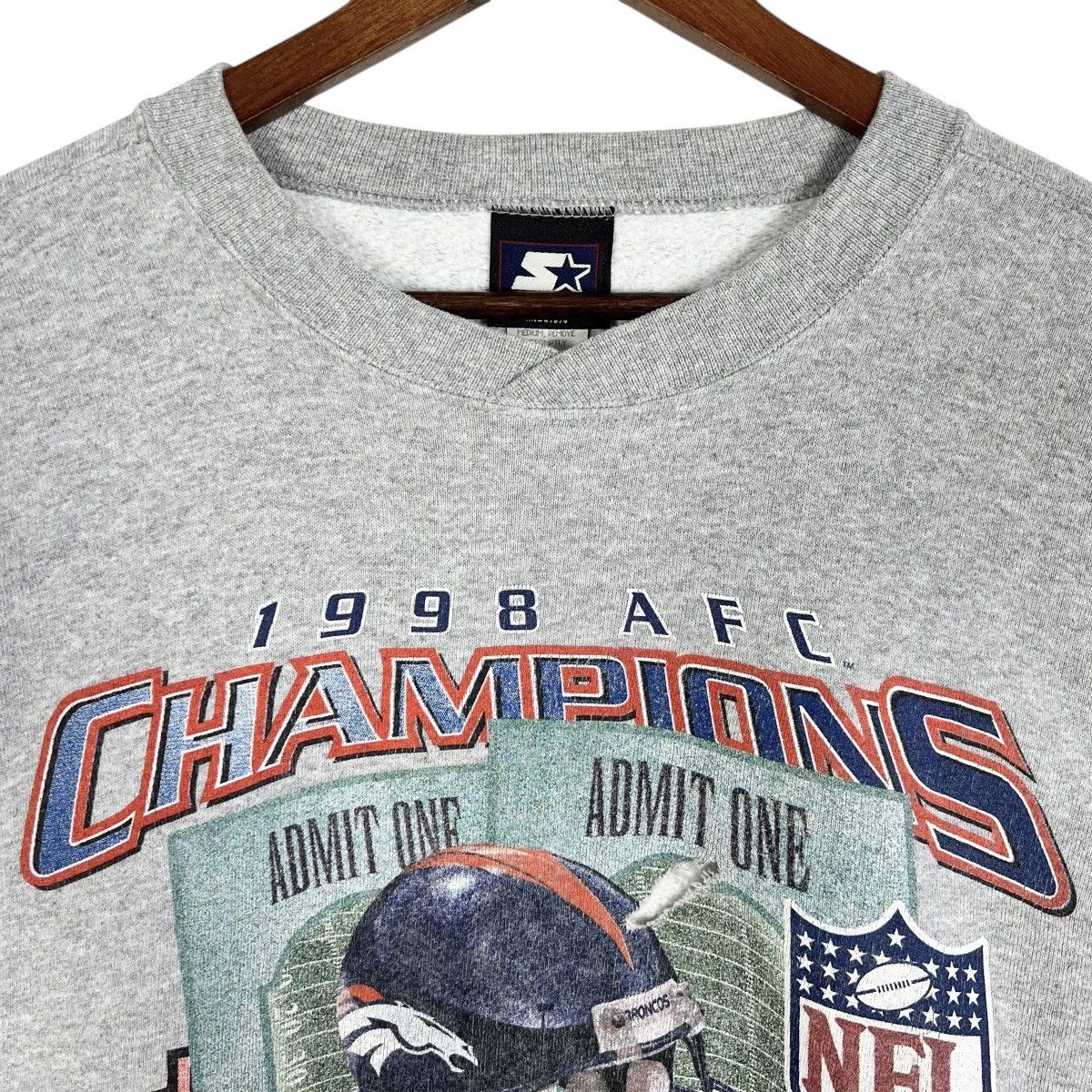 NFL 90s Vintage Starter x Denver Broncos Super Bowl Crew Neck Size US L / EU 52-54 / 3 - 7 Thumbnail