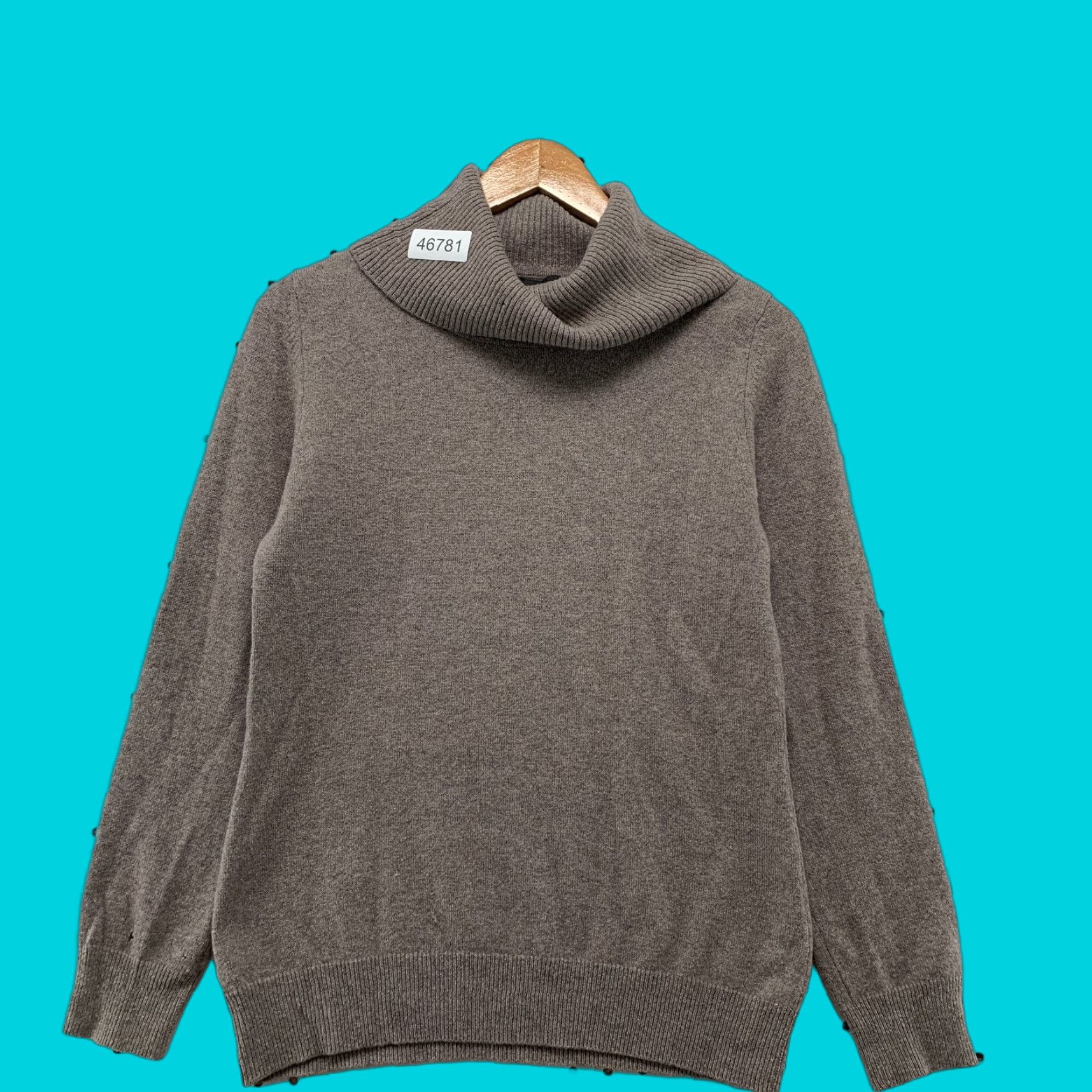 C&A C&A Pure Cashmere Sweater Womens Small Brown 100% Cashmere Cowl Turtle Neck Cozy Size S / US 4 / IT 40 - 1 Thumbnail