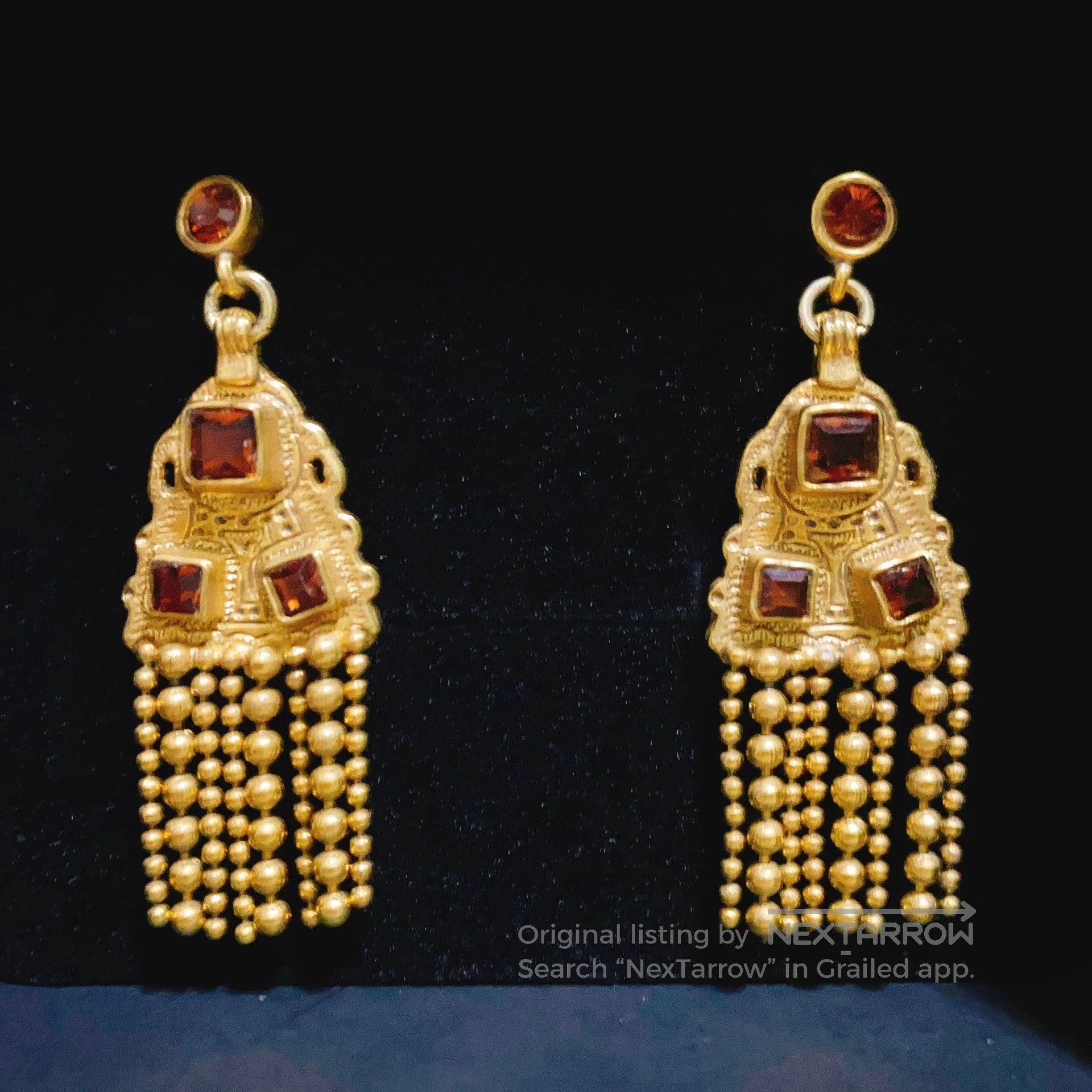 Jean Paul Gaultier Jean Paul Gaultier Gem Tassel Earrings. Size ONE SIZE - 4 Thumbnail