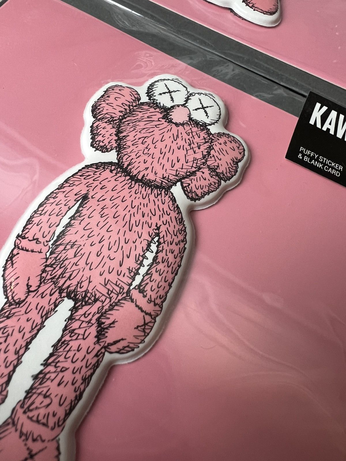 Kaws 4 x KAWS NGV Pink BFF Puffy Sticker Size ONE SIZE - 3 Thumbnail
