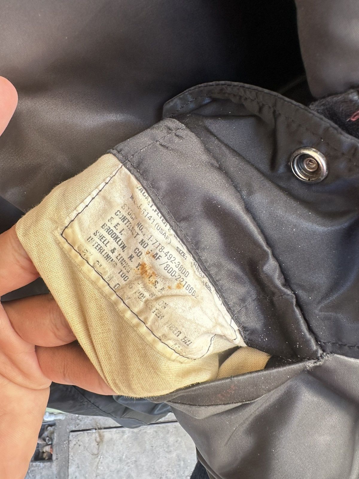 Vintage 👹Vintage Sun Faded MA-1 Man Intermediate Bomber Jacket Size US L / EU 52-54 / 3 - 7 Thumbnail
