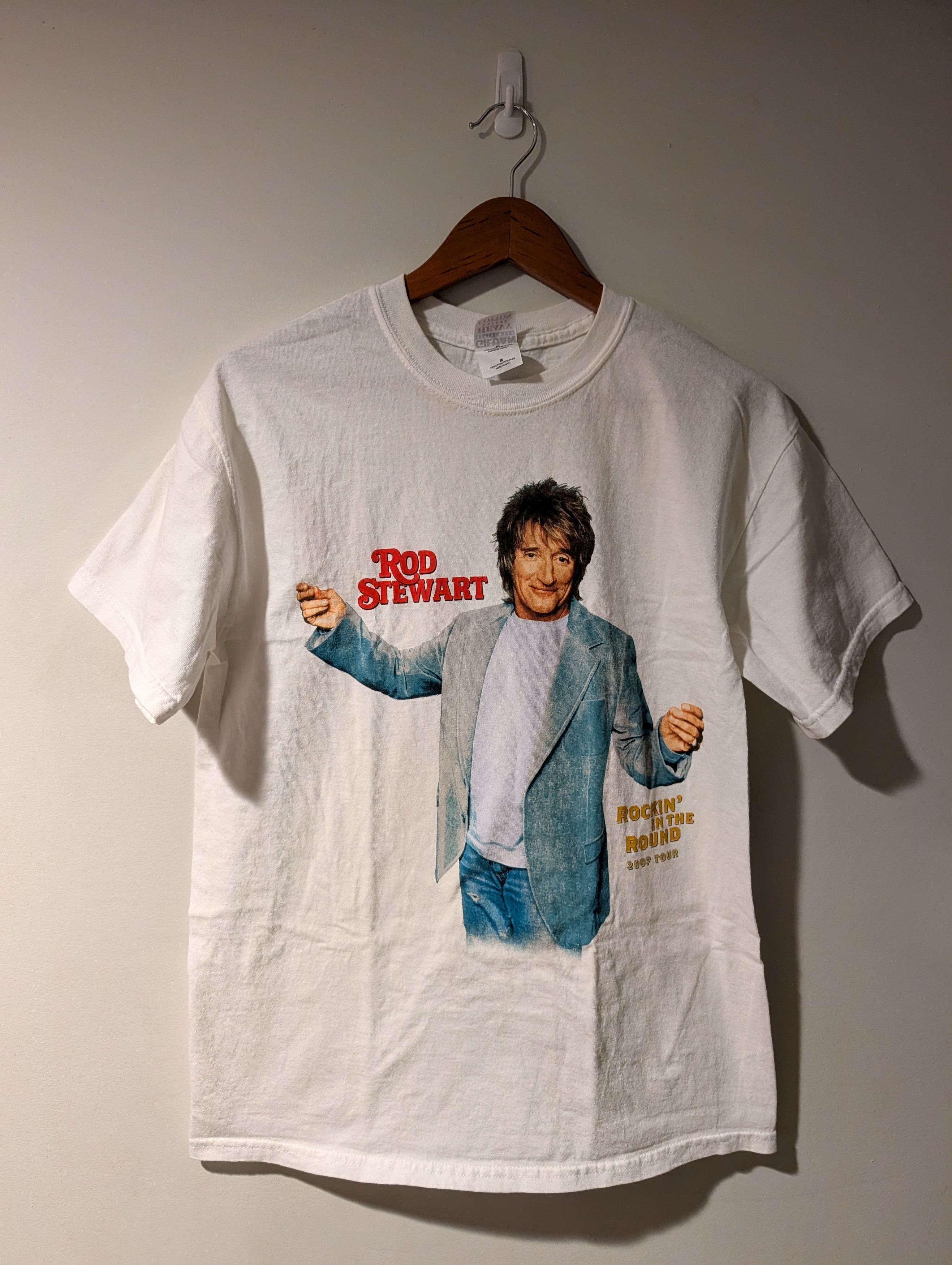 Band Tees Rod Stewart Rockin In The Round 2007 Tour T-Shirt Graphic Size US M / EU 48-50 / 2 - 1 Thumbnail