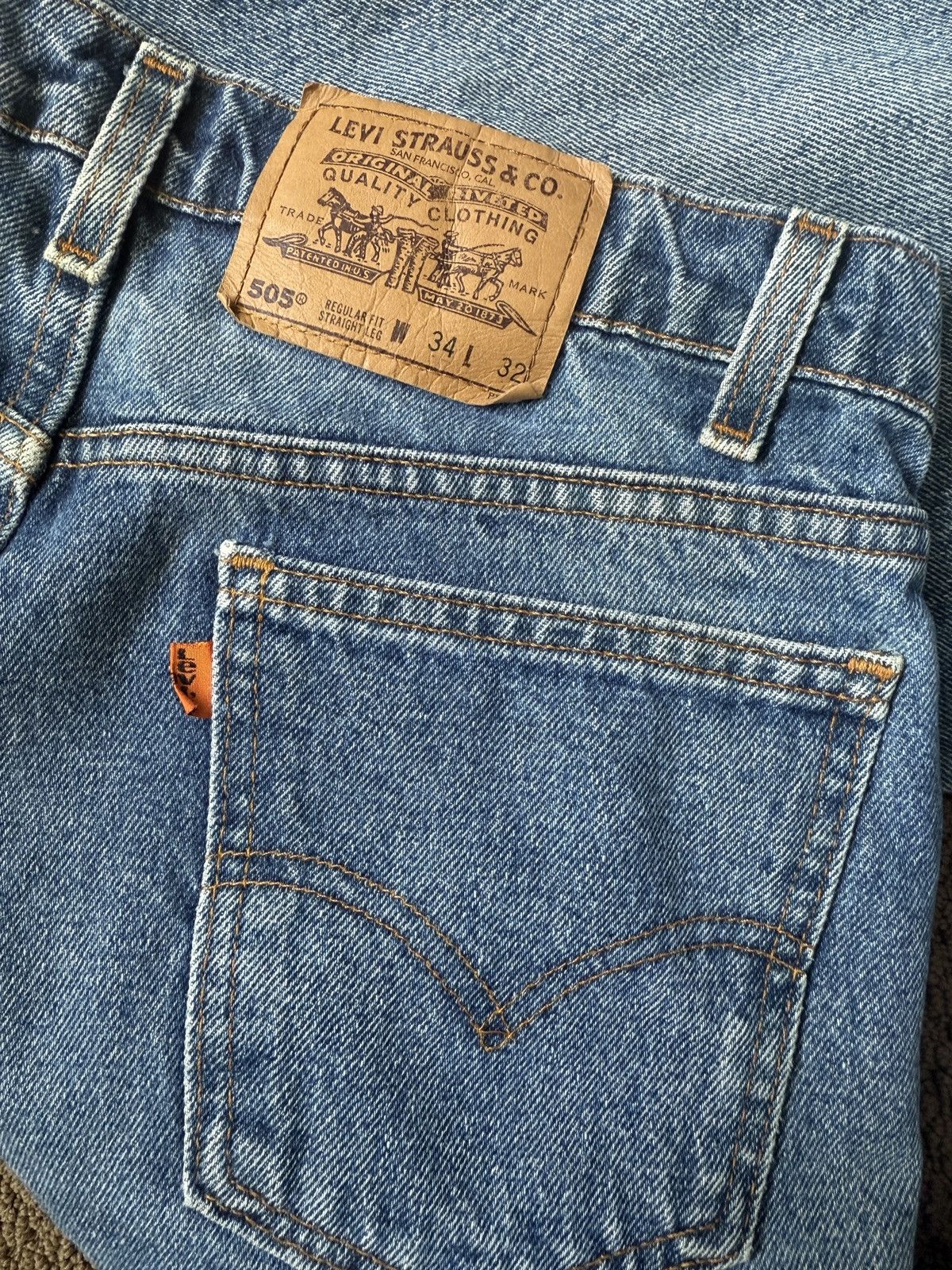 Levi's × Vintage Vintage orange tab Levi 505 Size US 31 - 2 Thumbnail