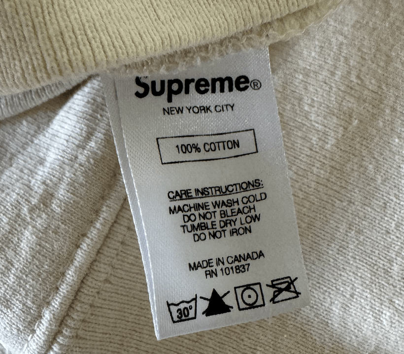 Supreme Supreme Connect Crewneck Sweatshirt 'Natural' Size US M / EU 48-50 / 2 - 5 Thumbnail