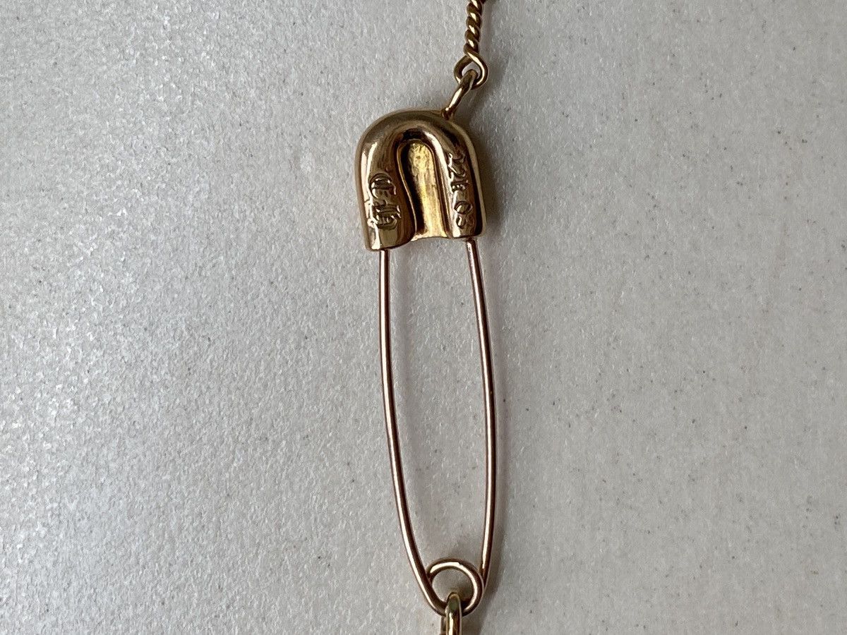 Chrome Hearts Chrome Hearts 22k Gold Diamond Twist Chain Pin Necklace Size ONE SIZE - 9 Thumbnail