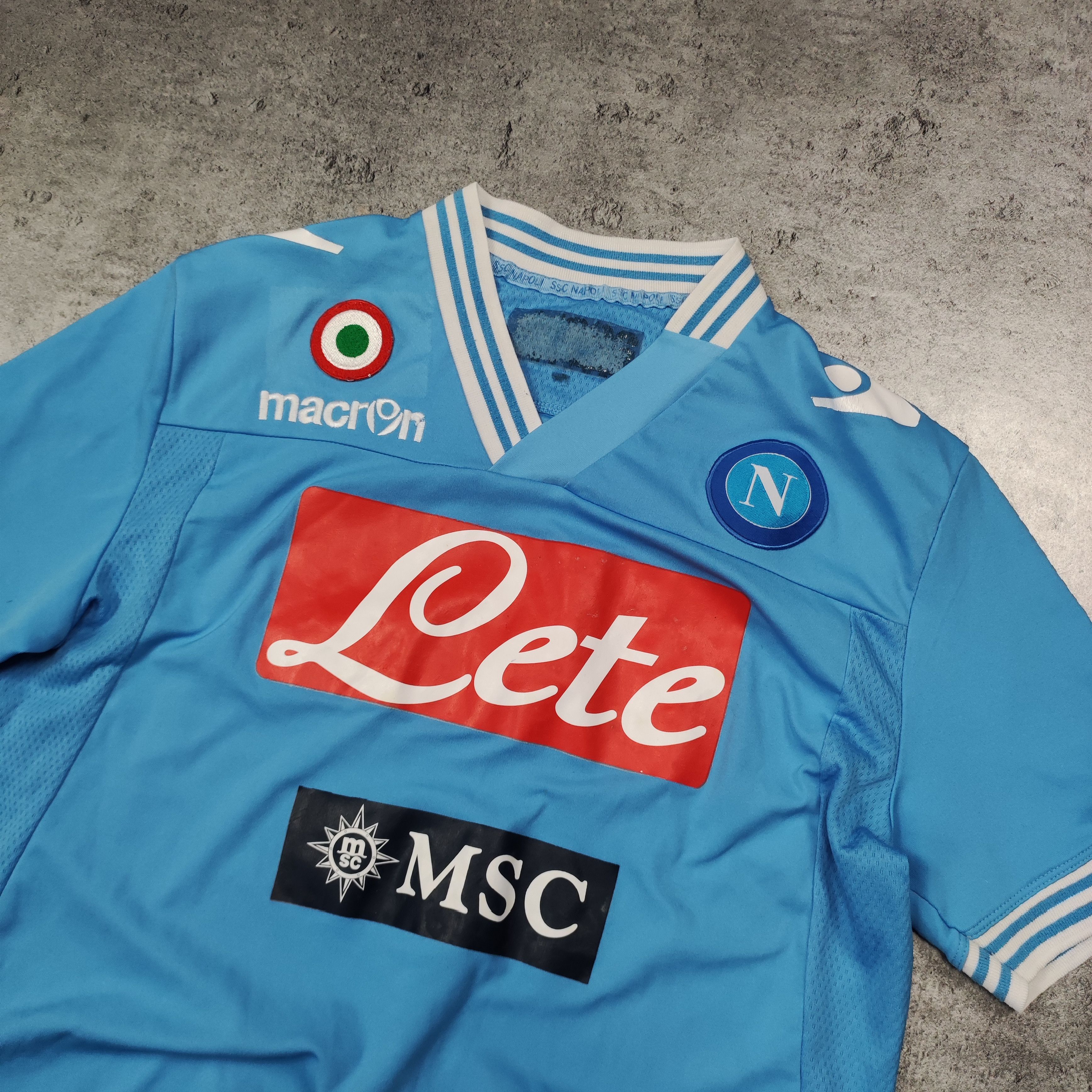Vintage RARE Vintage 2011 Napoli FC Football #7 El Capitan Jersey Size US S / EU 44-46 / 1 - 4 Thumbnail