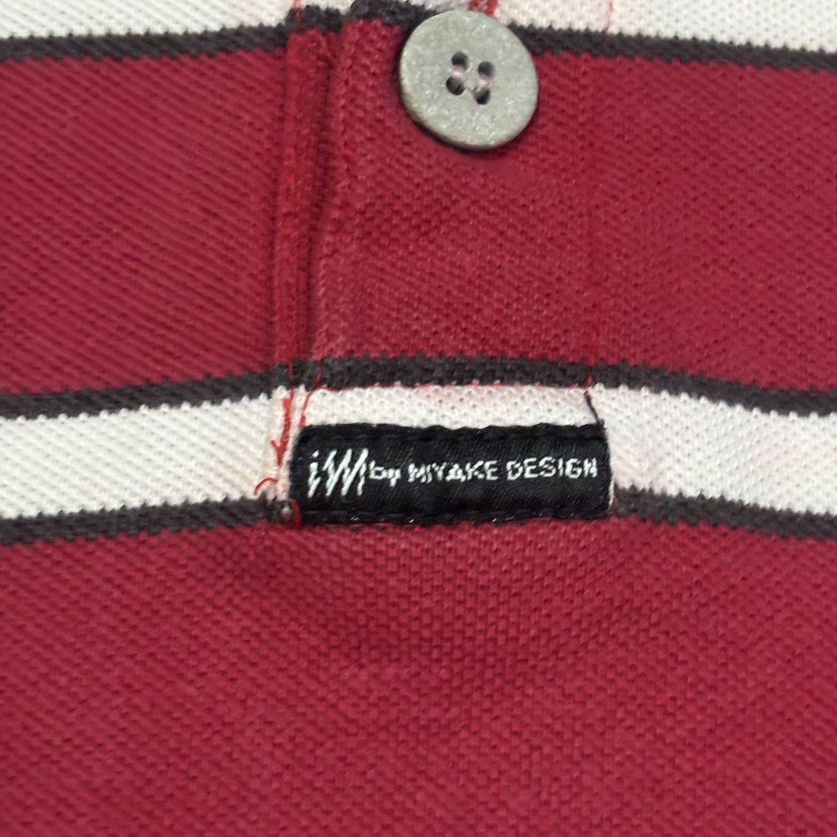 Issey Miyake IM Product Striped Polo Shirt by Issey Miyake Size US M / EU 48-50 / 2 - 5 Thumbnail