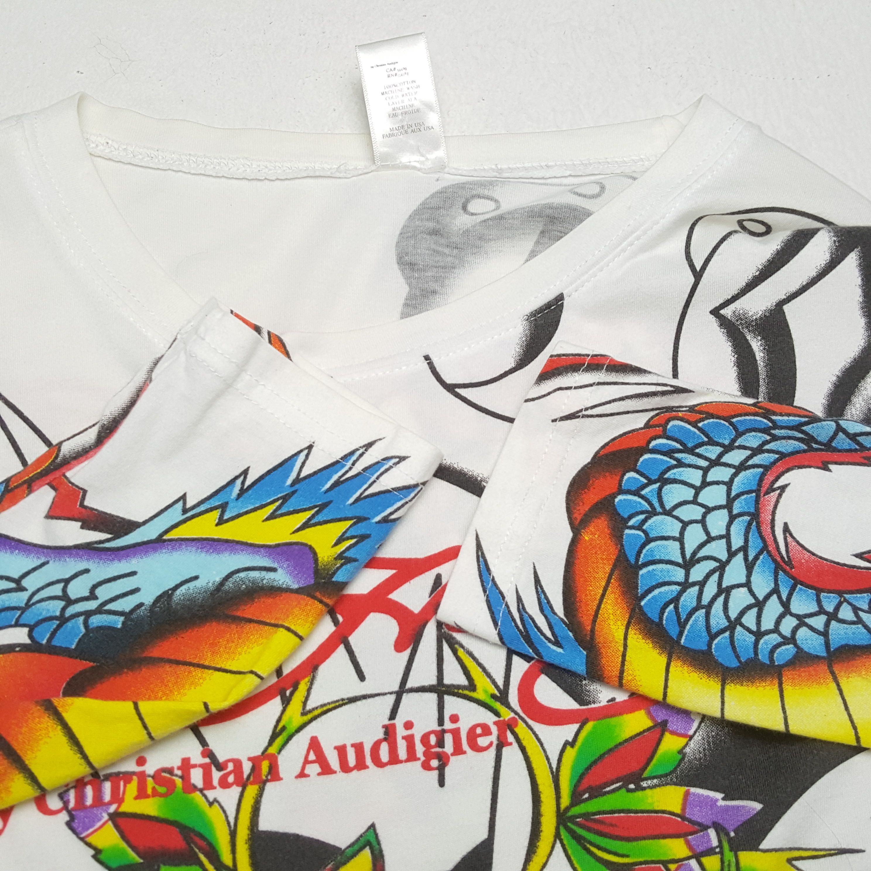 Christian Audigier × Ed Hardy × Vintage Vintage ED-HARDY by Christian Audigier Fashion Brand T-Shirt Size US L / EU 52-54 / 3 - 9 Thumbnail