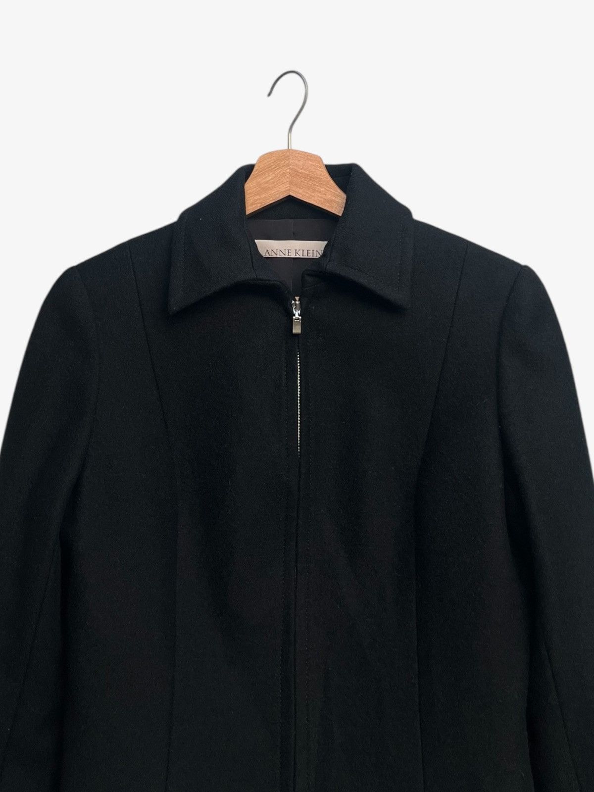 Anne Klein Anne Klein Black Tailored Zip-up Jacket Size M / US 6-8 / IT 42-44 - 6 Thumbnail