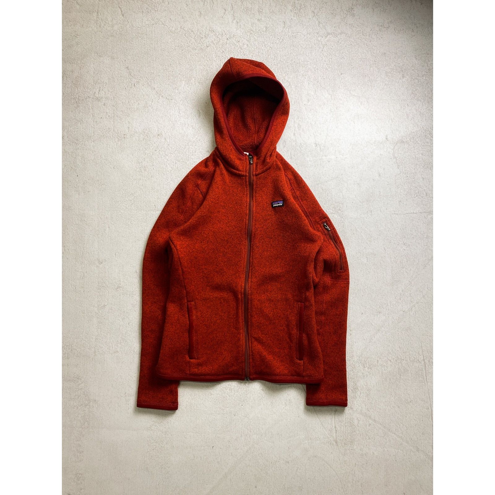 Patagonia Vintage 90s Patagonia Red Zip-Up Hoodie - Women's Small Size S / US 4 / IT 40 - 1 Thumbnail