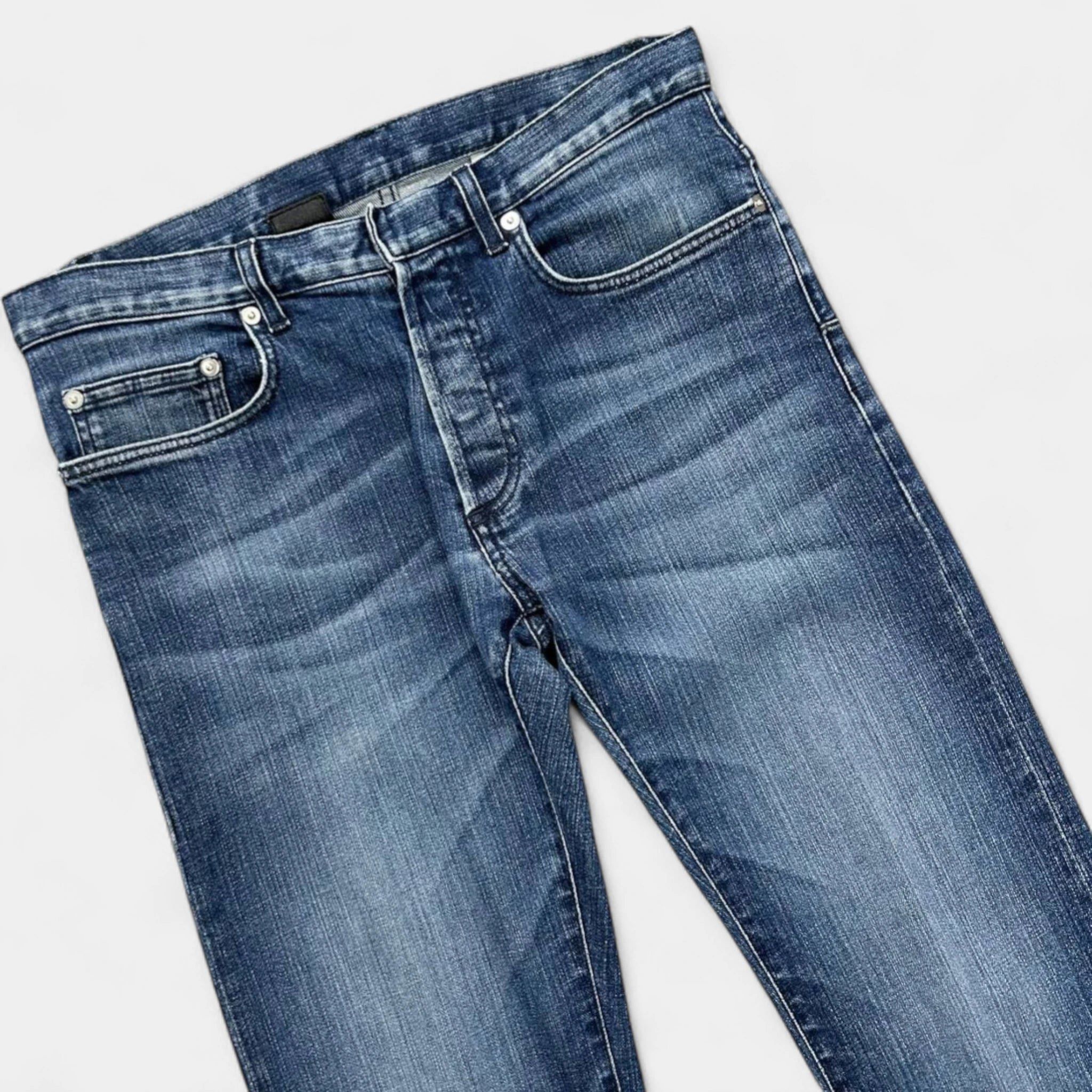 Dior Dior 2000s Skinny Blue Denim Jeans Size US 29 - 2 Thumbnail