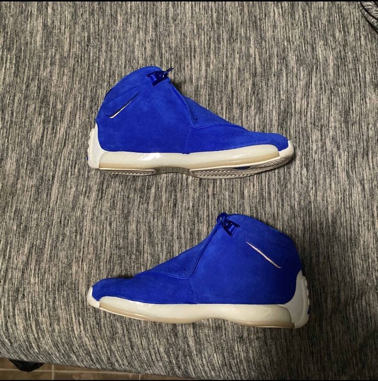 Jordan 18 blue suede clearance