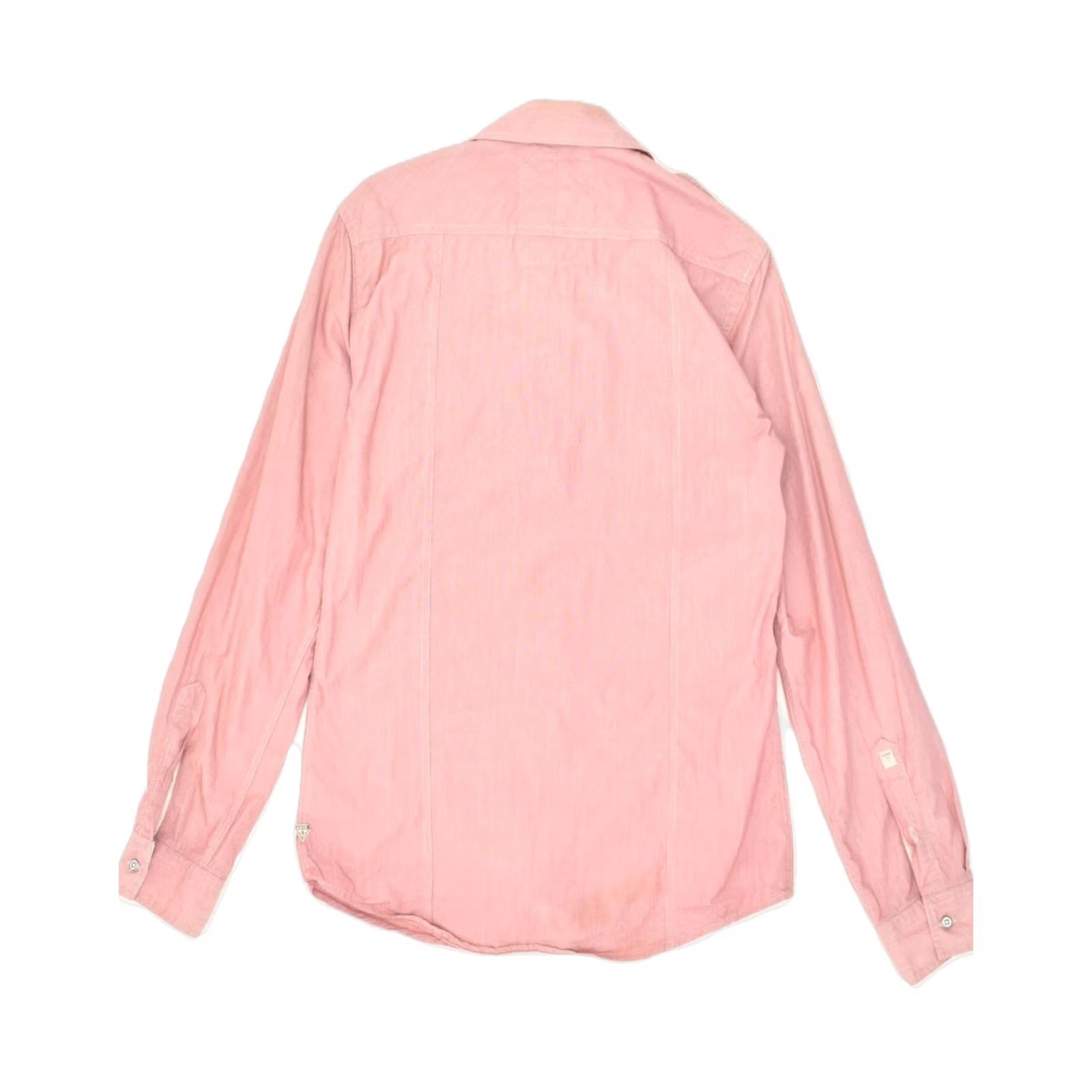 Guess GUESS Mens Shirt Pink Cotton XS Size US XS / EU 42 / 0 - 2 Thumbnail