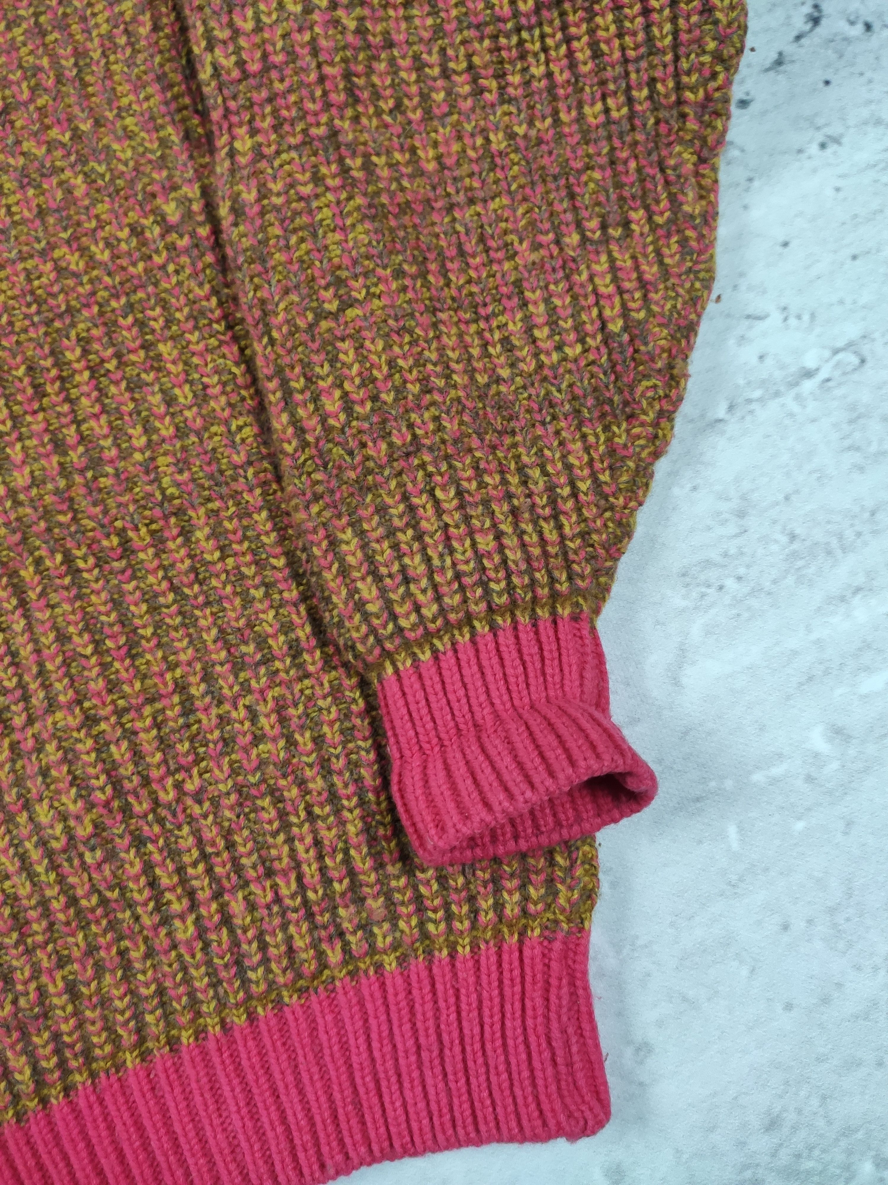Handmade × Vintage Vintage handmade multicolour wool sweater women hippie Size L / US 10 / IT 46 - 8 Thumbnail