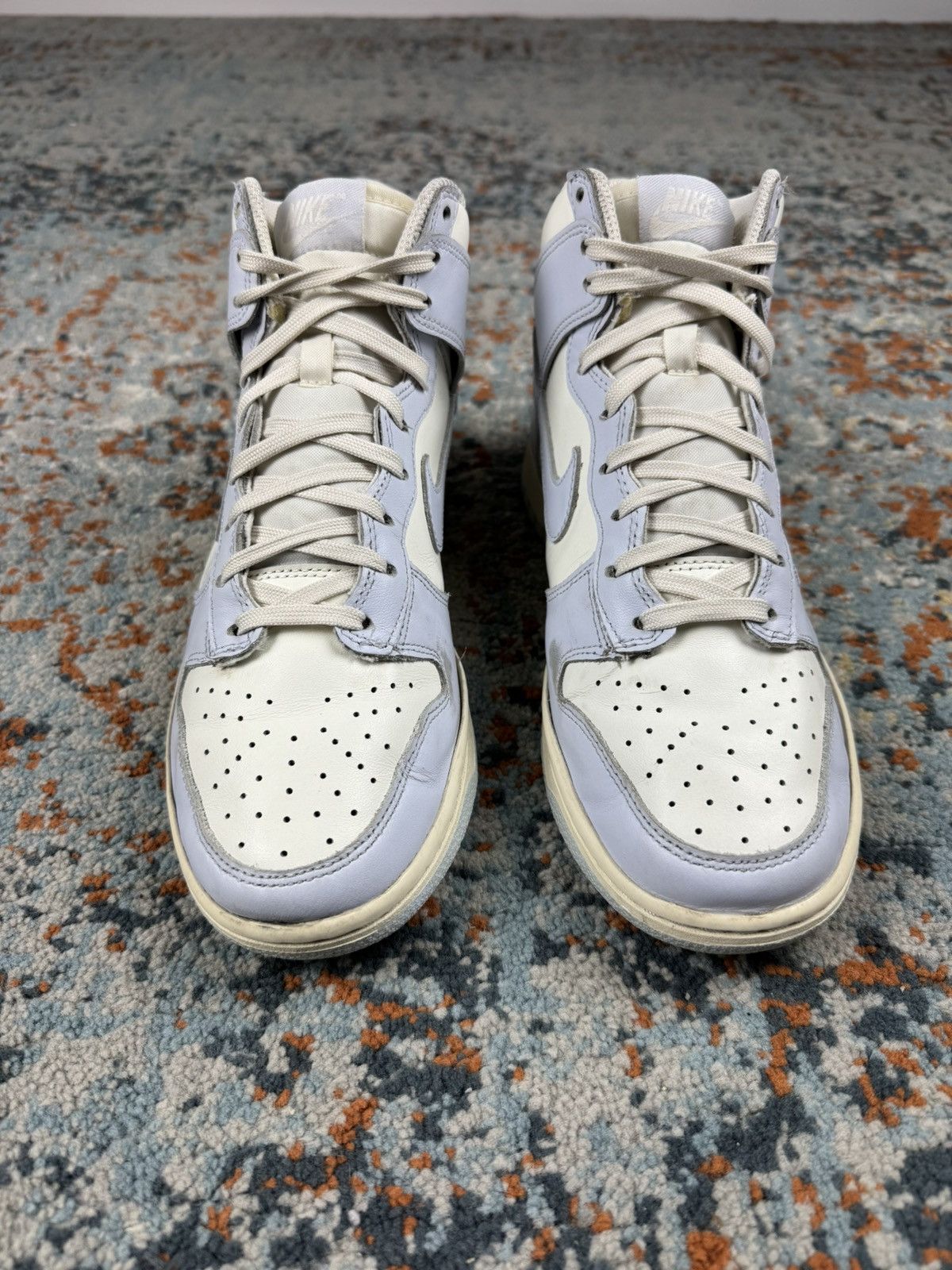 Nike × Vintage Nike dunk high football grey high top sneakers Size US 8 / IT 38 - 4 Thumbnail