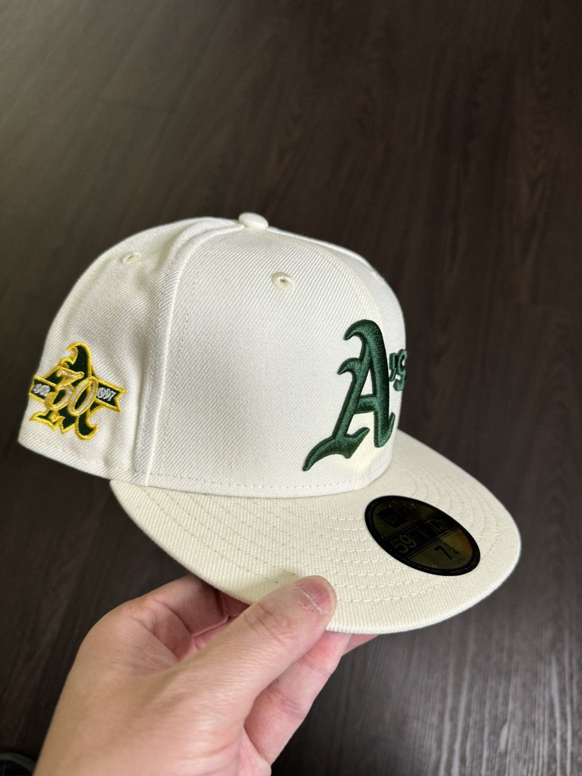 New Era New Era Oakland Athletics Chrome Fitted 7 1/4 Size ONE SIZE - 2 Thumbnail