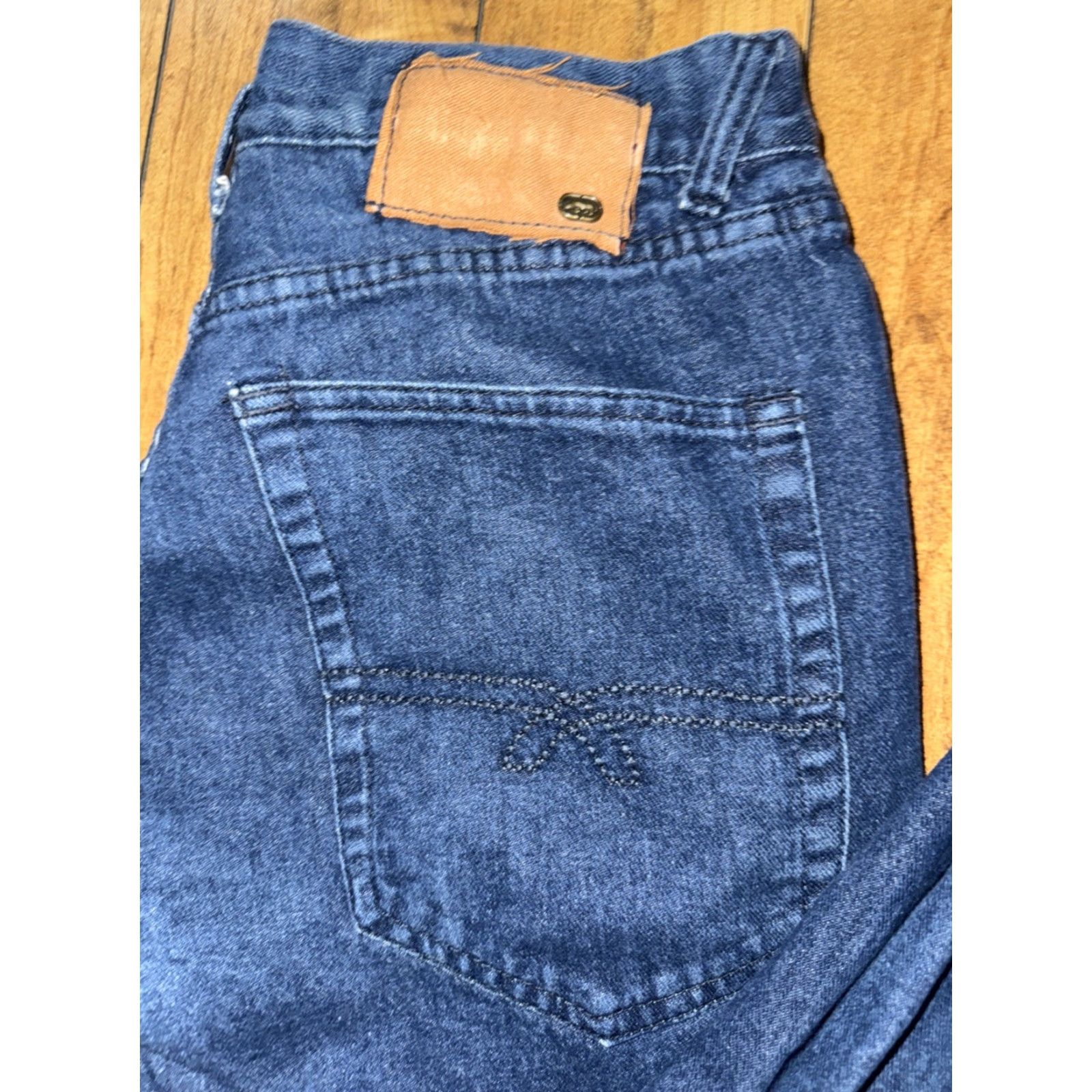 Ecko Unltd. VINTAGE Ecko Unltd Jeans Men’s 32x32 Dark Blue Slim Straight Fit Y2K Streetwear Denim Jeans Mens 90s Hip Hop BMX Skater Size US 32 / EU 48 - 2 Thumbnail