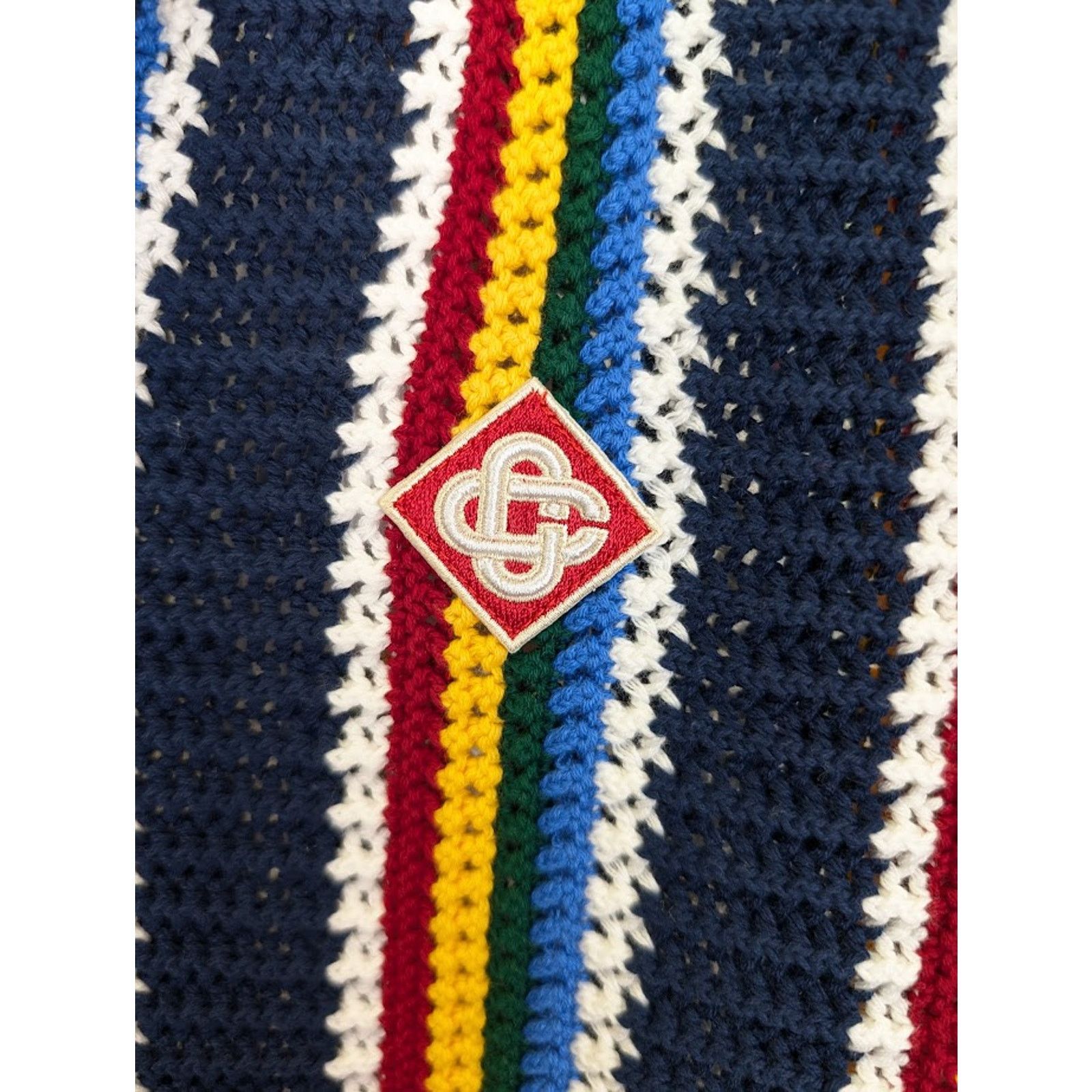 Casablanca o1rshd1 Q:2 / 555 / Cotton Crochet Shacket in Navy Size US XL / EU 56 / 4 - 4 Thumbnail
