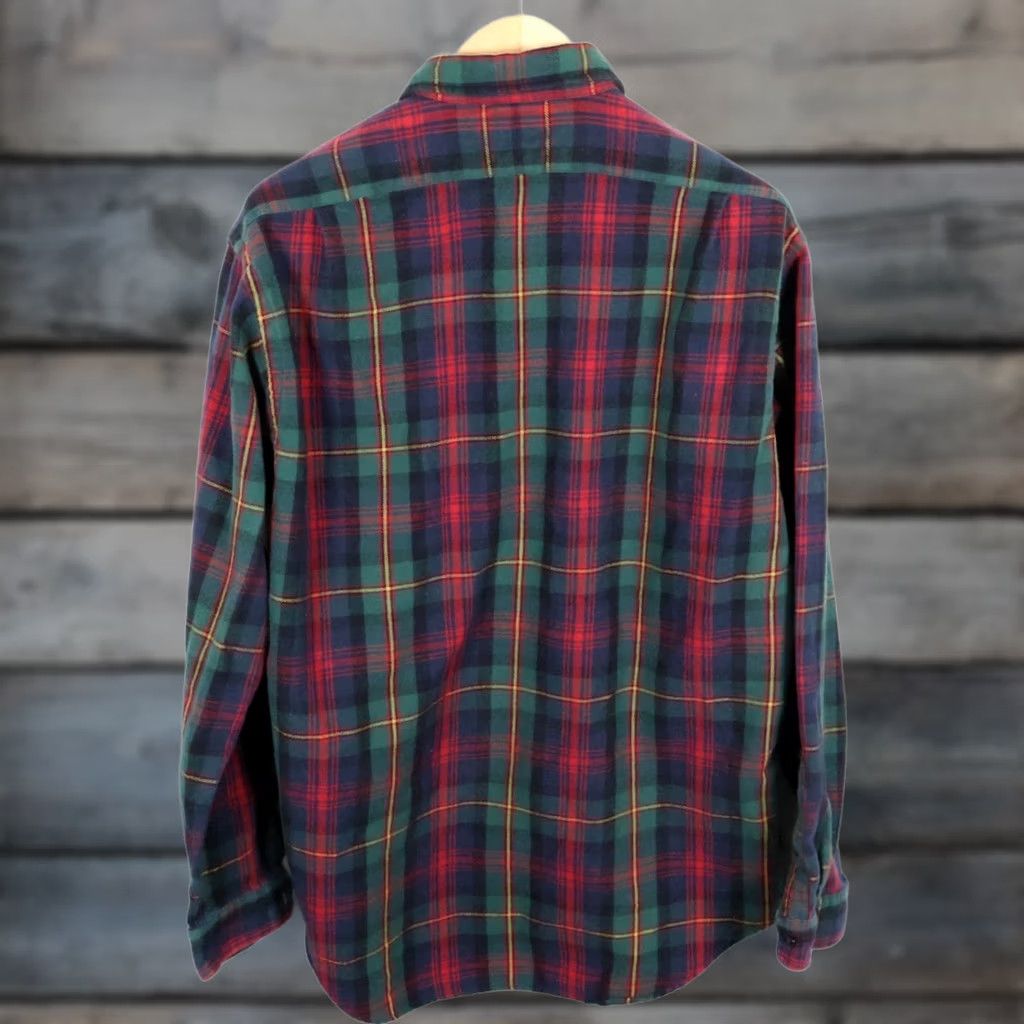 Polo Ralph Lauren VINTAGE Polo Ralph Lauren Glover Flannel Shirt Men's XL Green Red Tartan Plaid Workwear Size US XL / EU 56 / 4 - 1 Thumbnail
