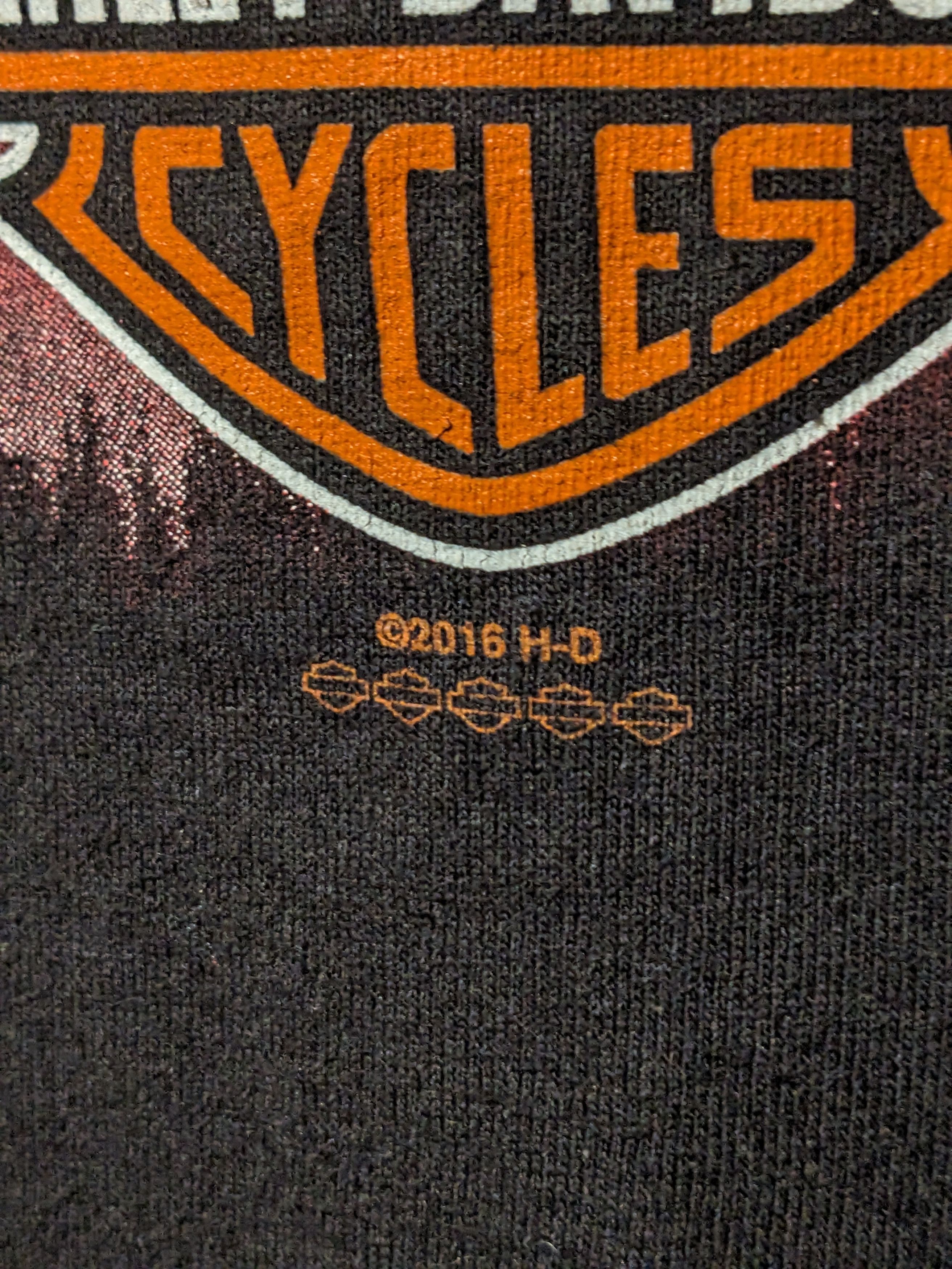 Harley Davidson Vintage 2016 Harley Davidson OX Motorcycle Kids T-Shirt Size US L / EU 52-54 / 3 - 4 Thumbnail