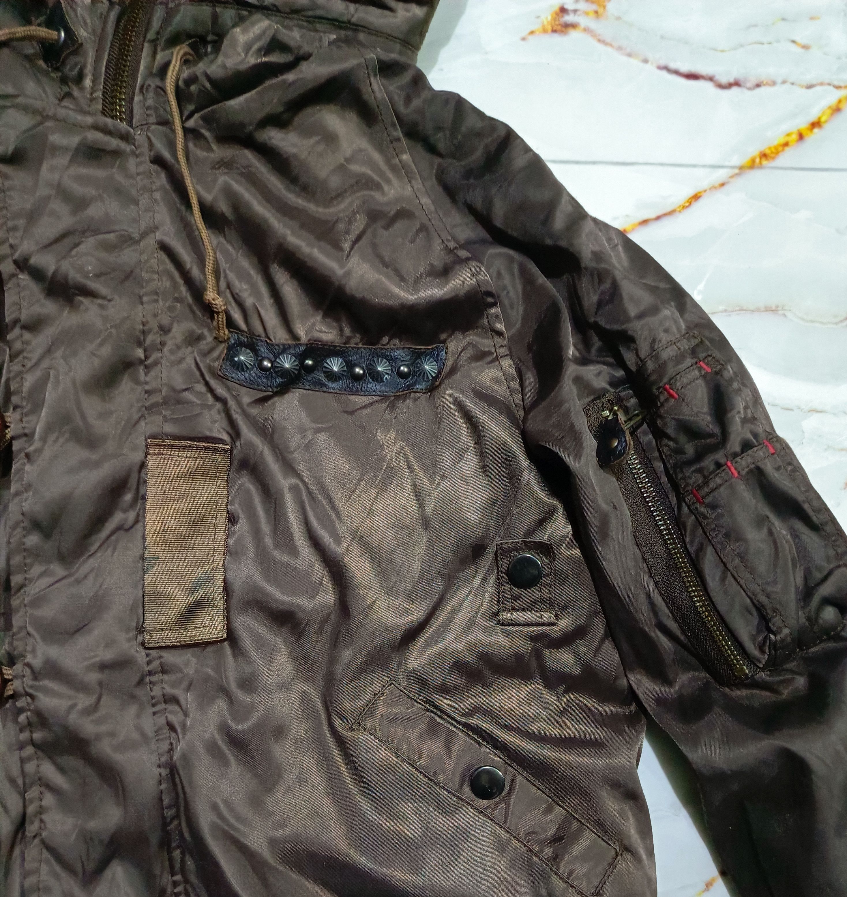 14th Addiction BAP aviator bomber Winter jacket Size US L / EU 52-54 / 3 - 3 Thumbnail