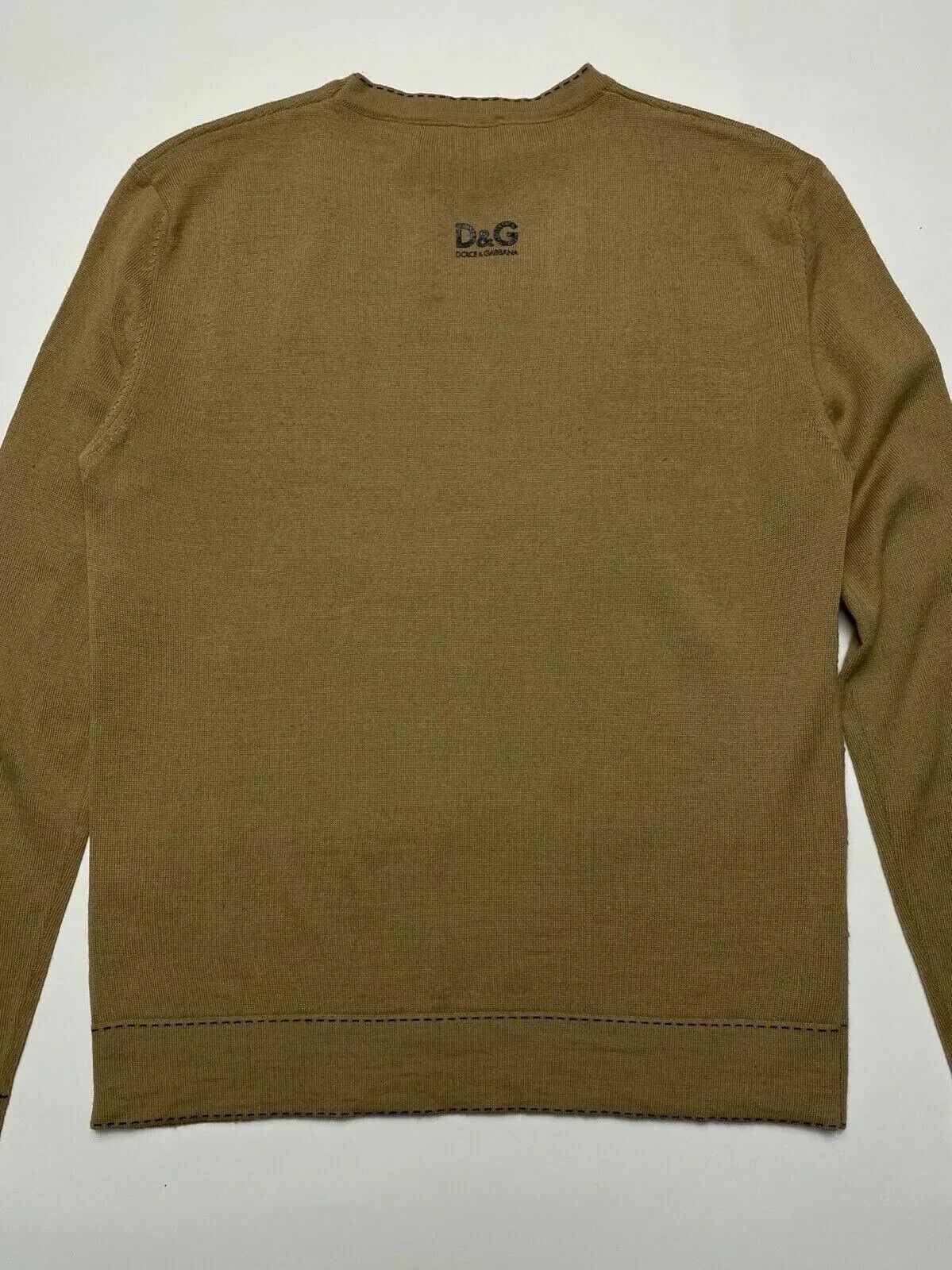 Dolce & Gabbana D&G Men Dolce & Gabbana Wool Brown Mens Sweater Size US M / EU 48-50 / 2 - 6 Thumbnail