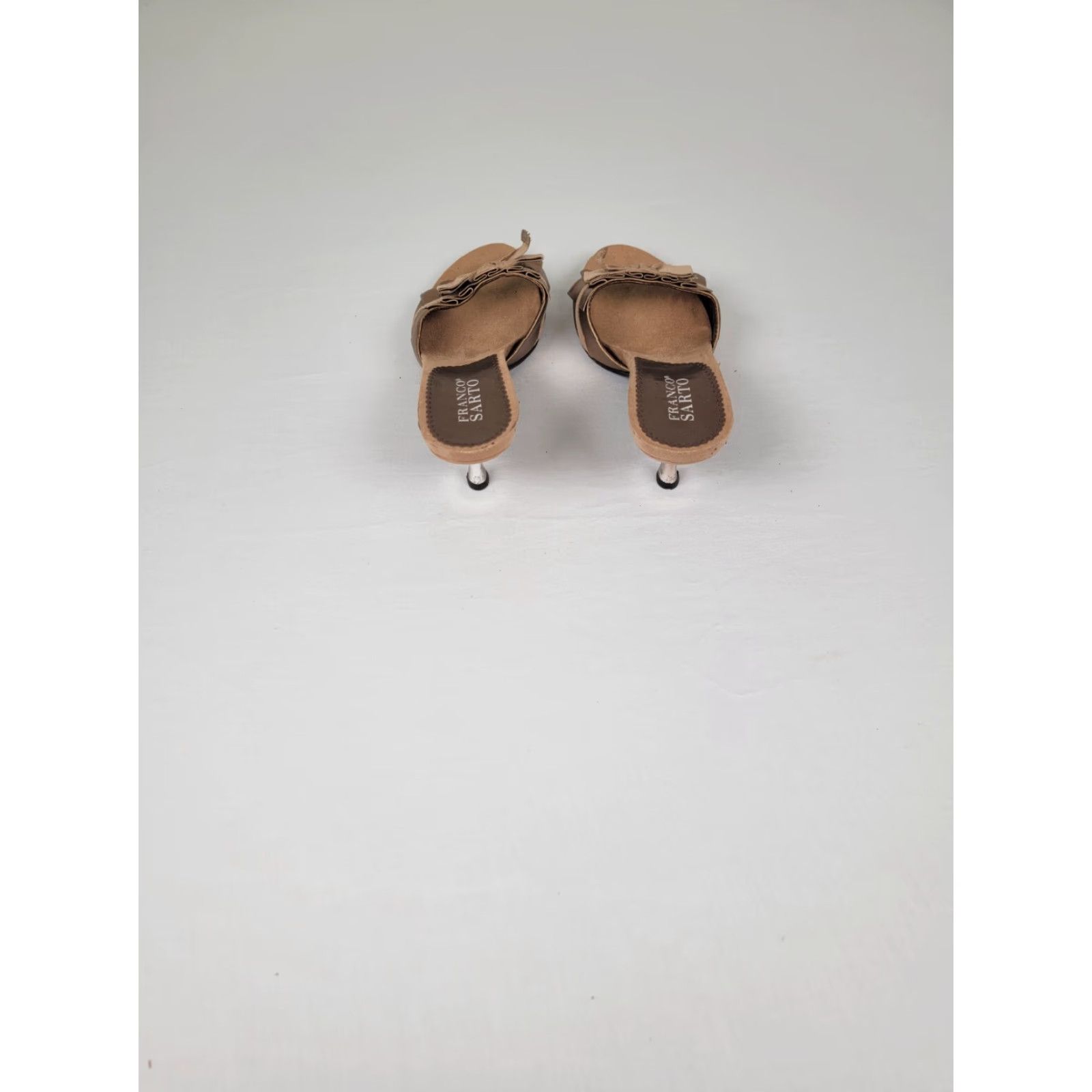 Franco Sarto Franco Sarto Women's Slide Heels 6M Brown Leather Pump Stiletto Rubber Outsole Slip On M Heel Shoes Women Size US 6 / IT 36 - 3 Thumbnail