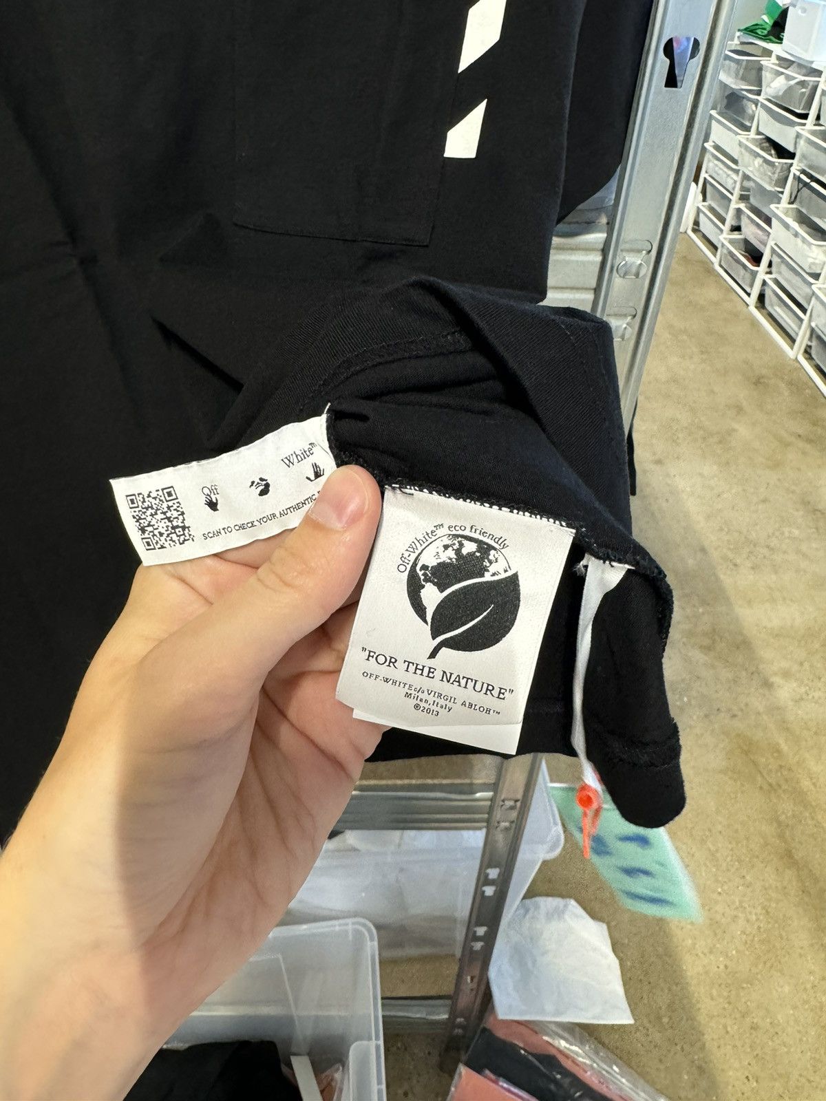Off-White Off-White Logo Printed T-Shirt NEW 450$ Size US L / EU 52-54 / 3 - 5 Thumbnail