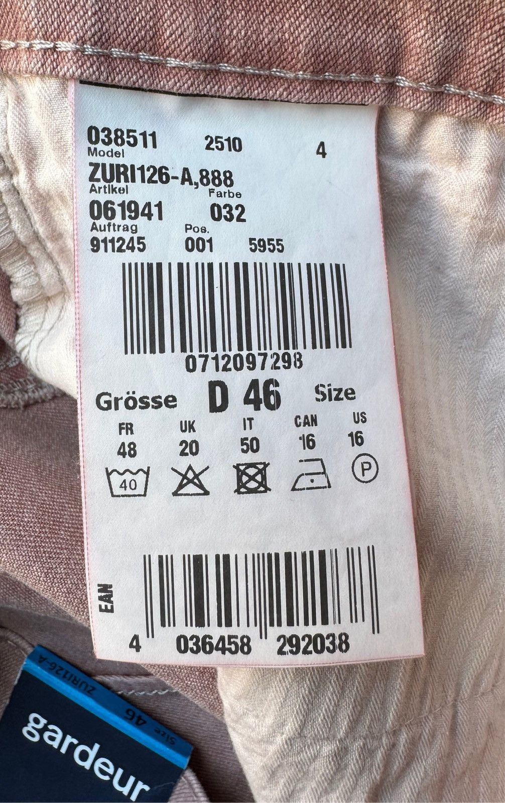 Gardeur Pants Gardeur. Size 40" / US 18 - 7 Thumbnail