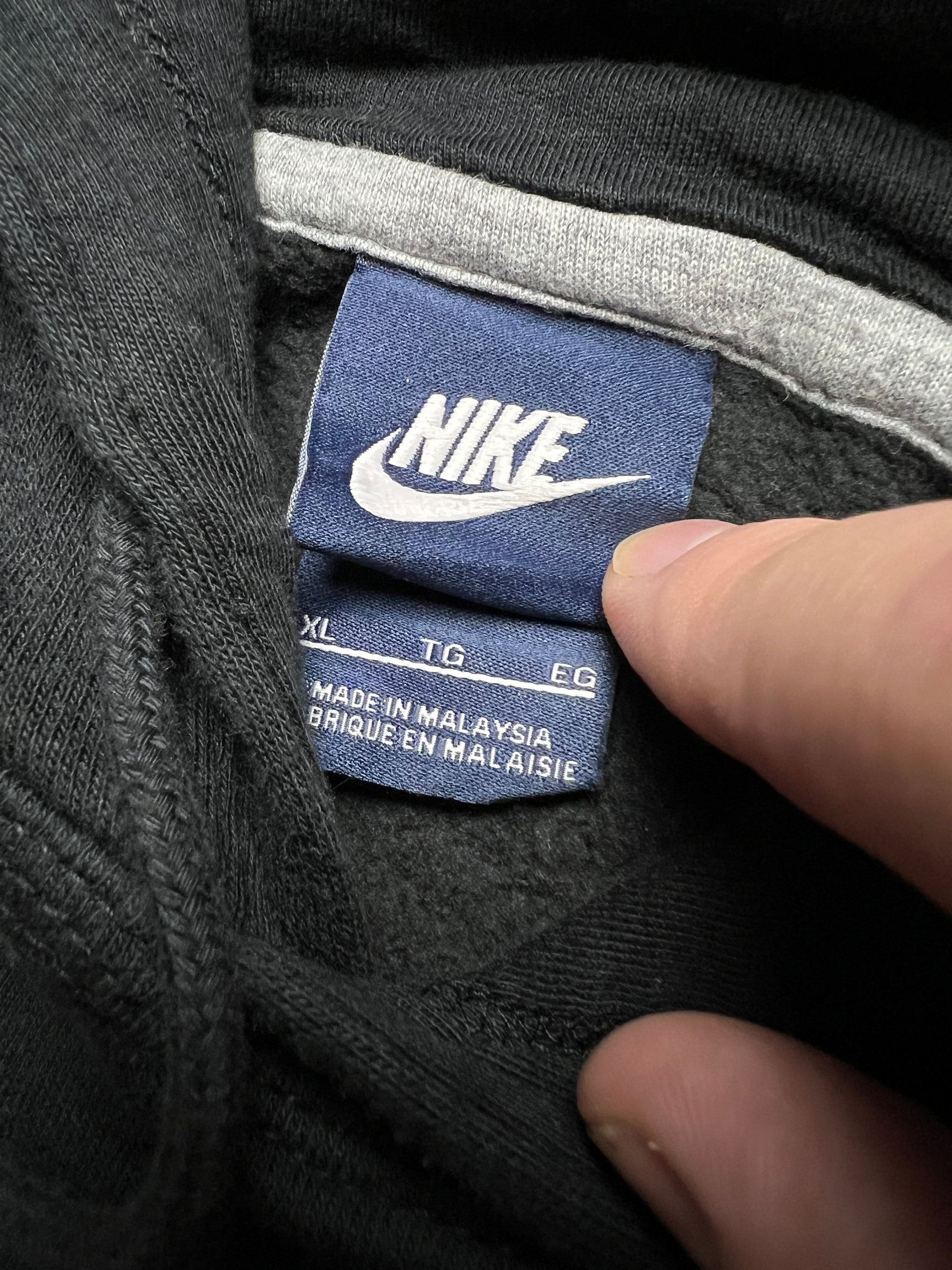 Nike Nike vintage hoodie center swoosh logo spellout y2k crew Size US XL / EU 56 / 4 - 8 Thumbnail