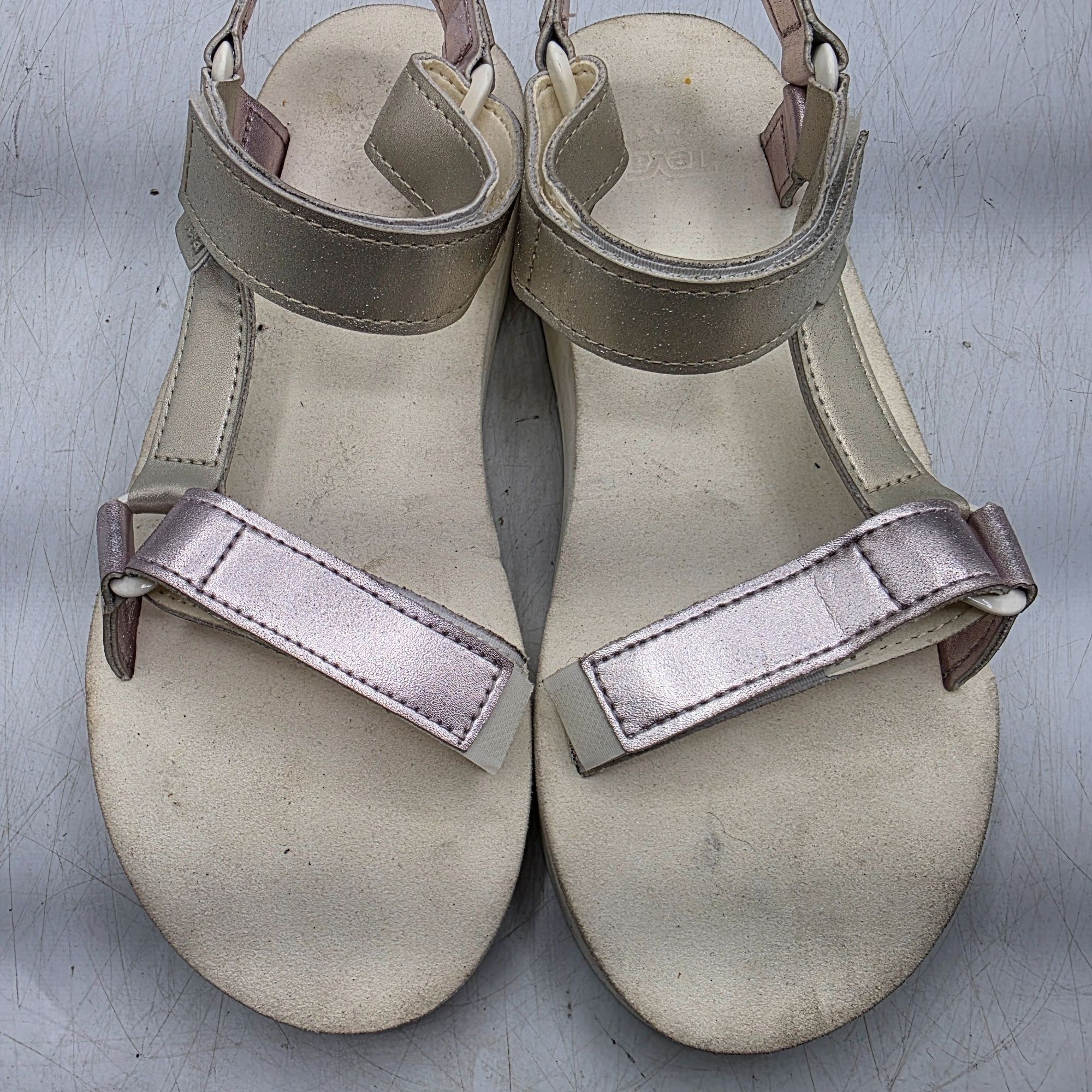Teva Teva Flatform Womens 8 Platform Sandals Universal Metallic S Size US 8 / IT 38 - 10 Thumbnail
