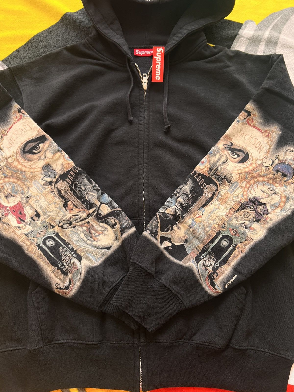 Supreme Supreme Michael Jackson Dangerous Zip Up Hooded Sweatshirt Size US XL / EU 56 / 4 - 11 Thumbnail