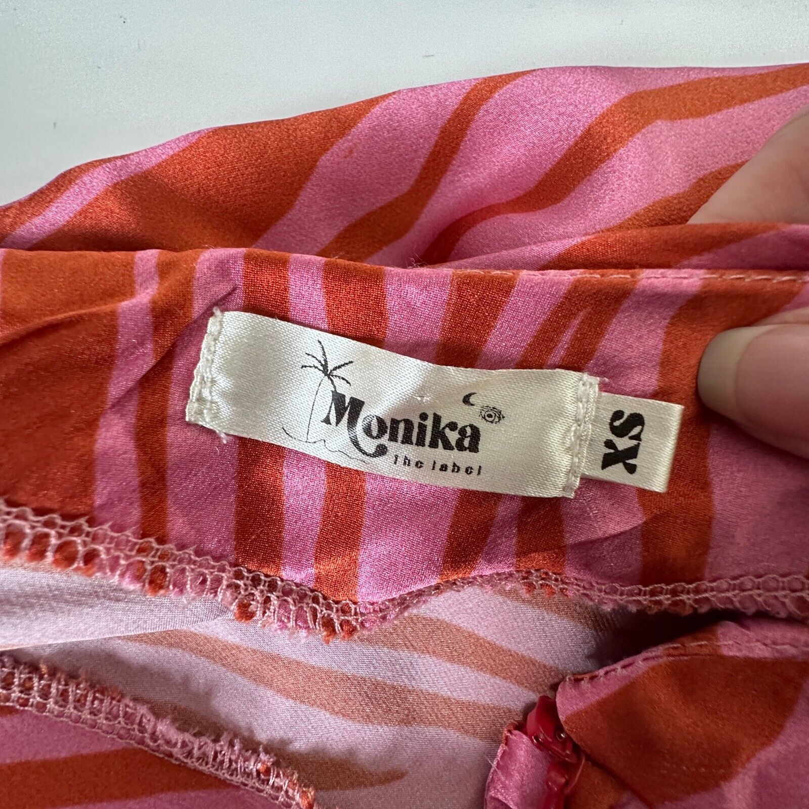 Other Monika Rust Orange Pink Patti Animal Print Maxi Skirt XS Size 26" / US 2 / IT 38 - 7 Thumbnail