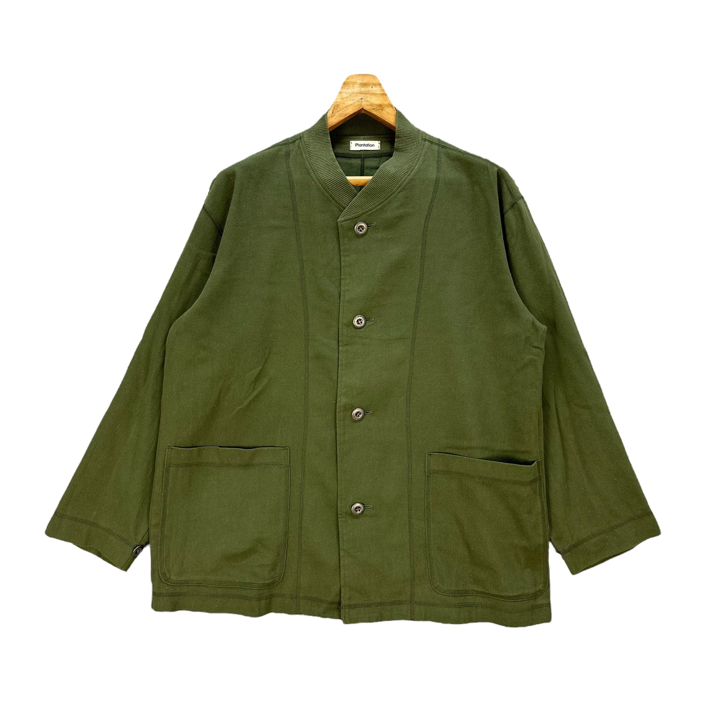 Issey Miyake Vintage 90’s PLANTATION Green Casual Button Jacket #A76-1839 Size US M / EU 48-50 / 2 - 1 Thumbnail
