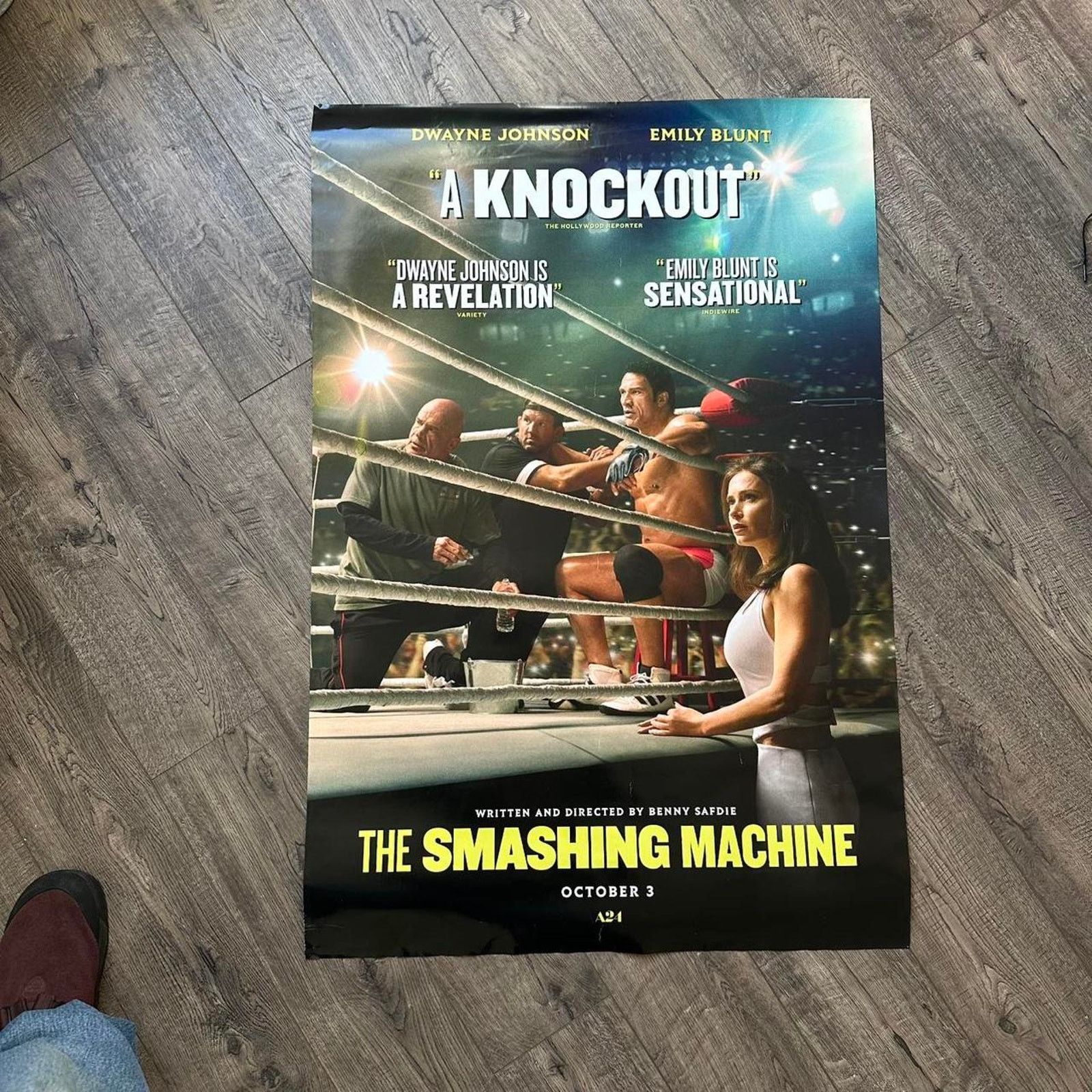 Other 2025 Smashing Machine Dwayne The Rock A24 Movie Promo Poster Size ONE SIZE - 2 Thumbnail