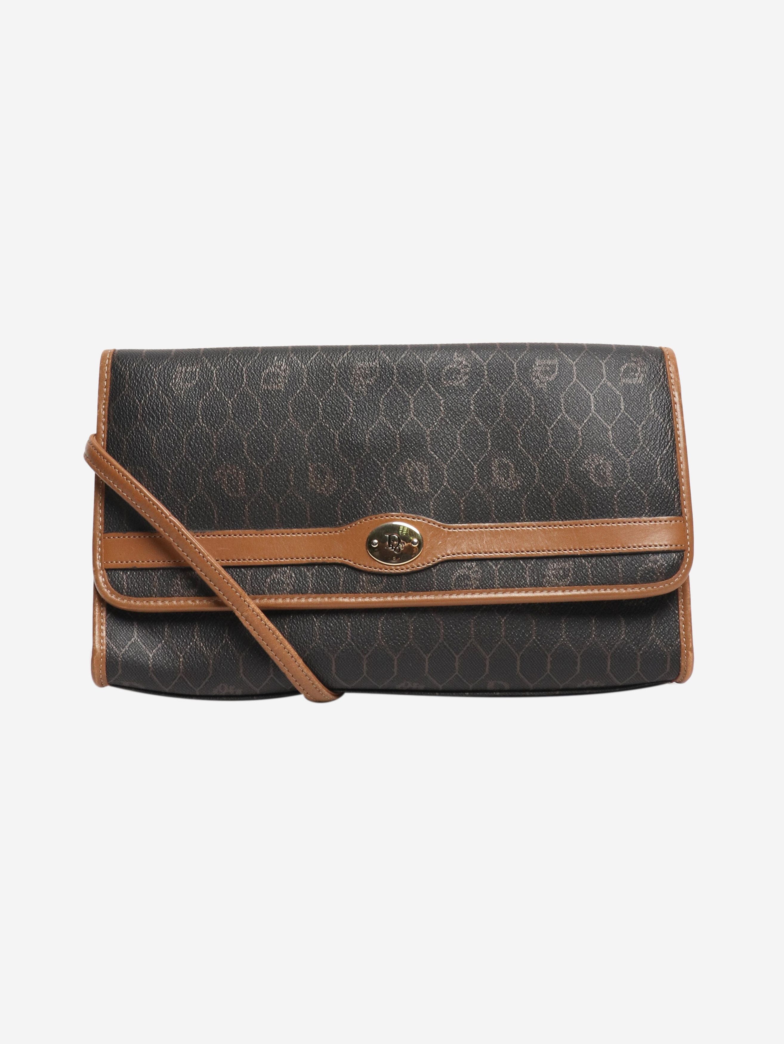 Dior Dark brown Honeycomb shoulder bag Size ONE SIZE - 1 Thumbnail