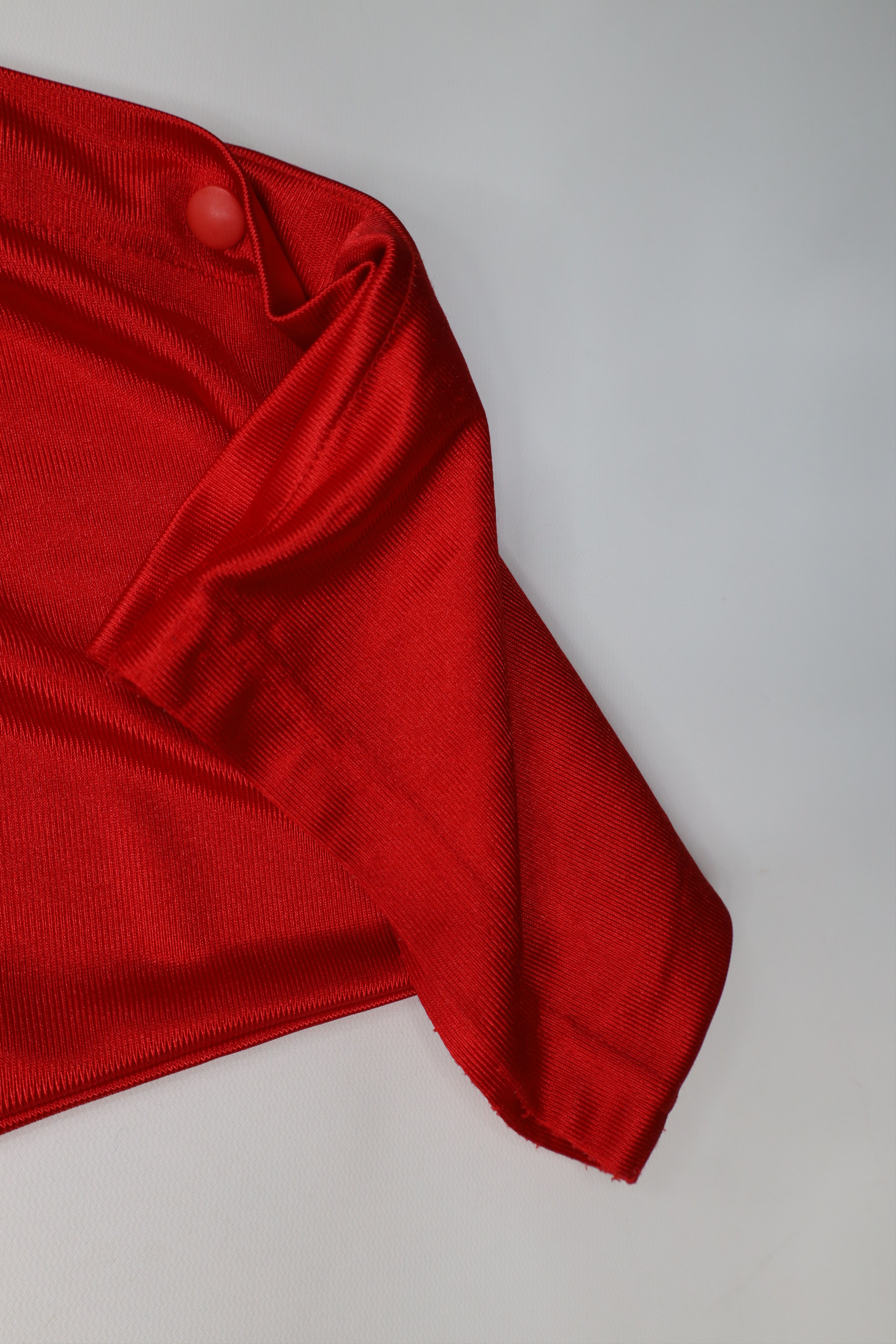 Vintage Vintage 90s Streetwear Silky Tearaway Wide Leg Pants Red USA Size US 38 / EU 54 - 6 Thumbnail