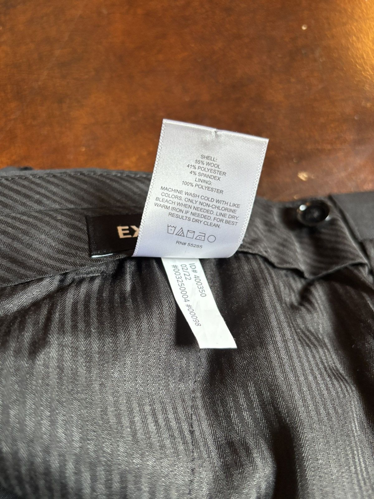 Express Black Slim Fit Pant Size 36R - 5 Thumbnail