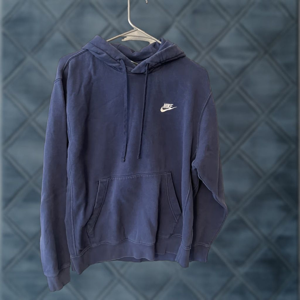Nike Nike Men's Sportswear Club Fleece Pullover Hoodie Medium Blue Regular Size M Nike Sportswear Hoodie Mens Pullover Fleece BV2654-134 Size US M / EU 48-50 / 2 - 1 Thumbnail
