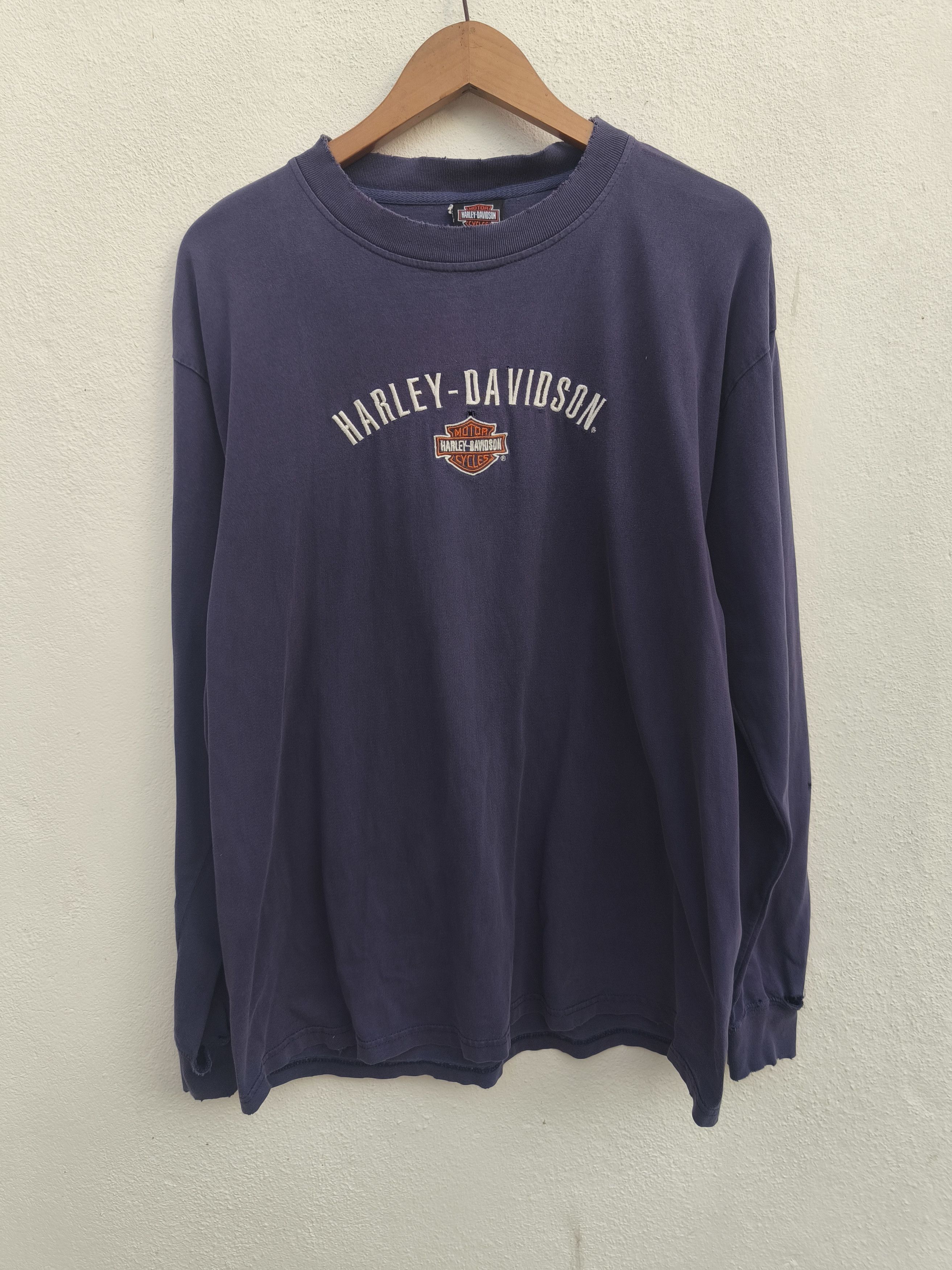Harley Davidson 🔥Trashed 🔥 Vintage Harley Davidson t shirt sun faded Size US L / EU 52-54 / 3 - 2 Thumbnail