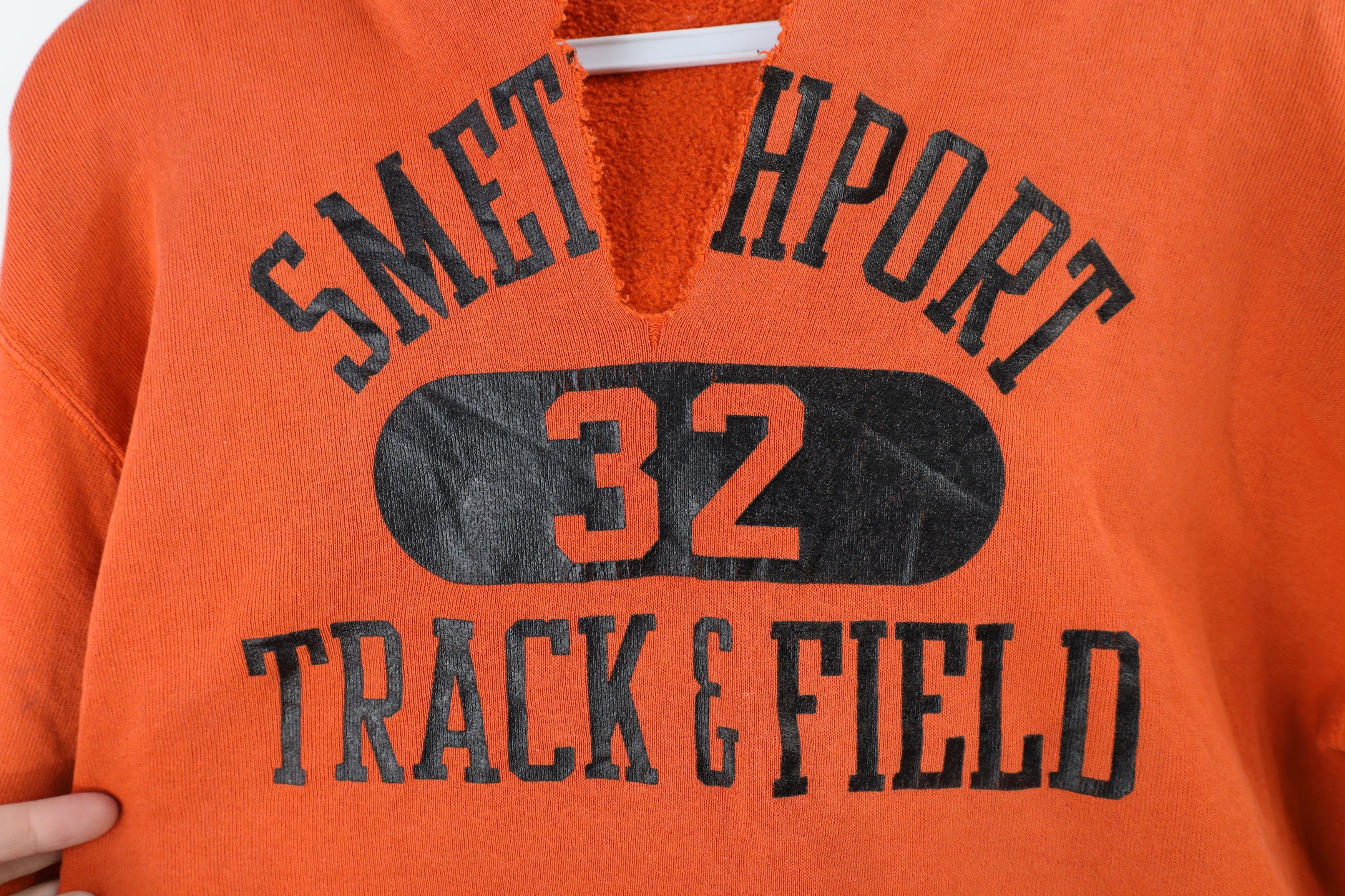 Russell Athletic × Vintage Vintage 80s Russell Athletic Track & Field Hoodie Sweatshirt Size US S / EU 44-46 / 1 - 9 Thumbnail