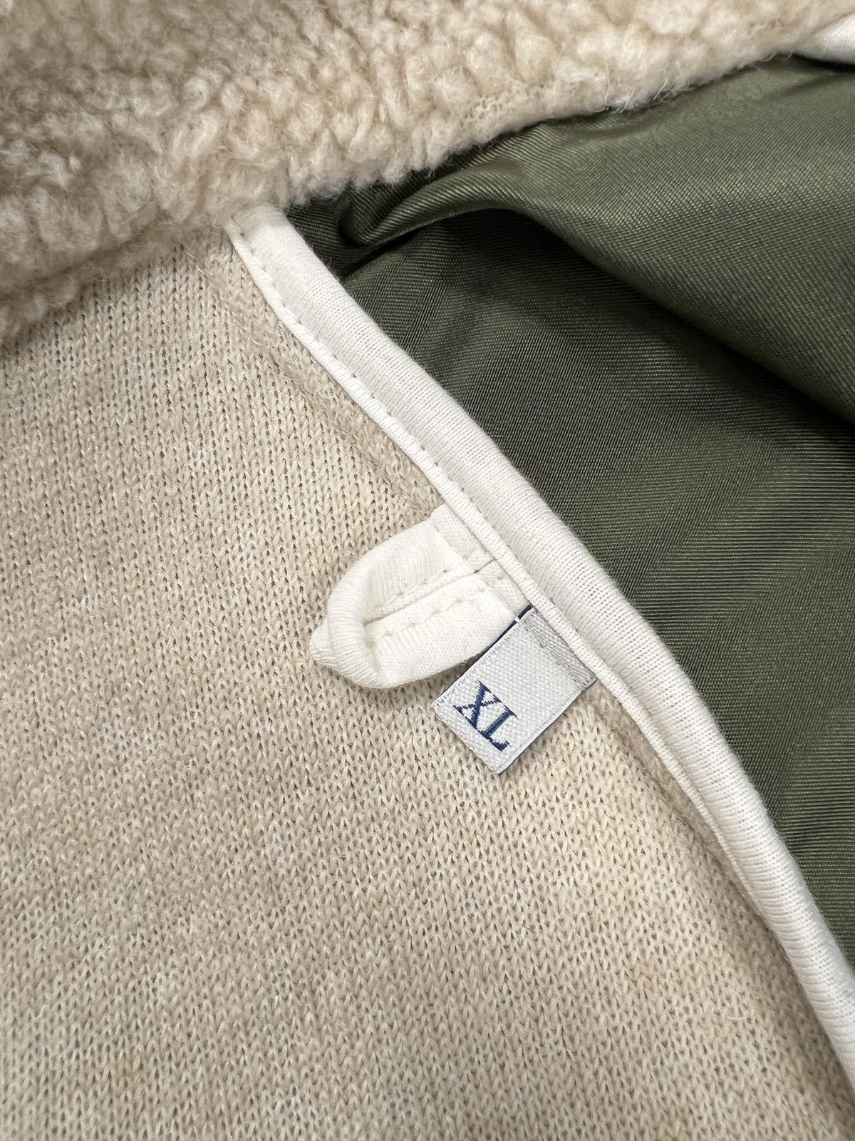 Moncler Moncler Teddy Fleece Wool Nylon Hooded Jacket Size US XL / EU 56 / 4 - 10 Thumbnail