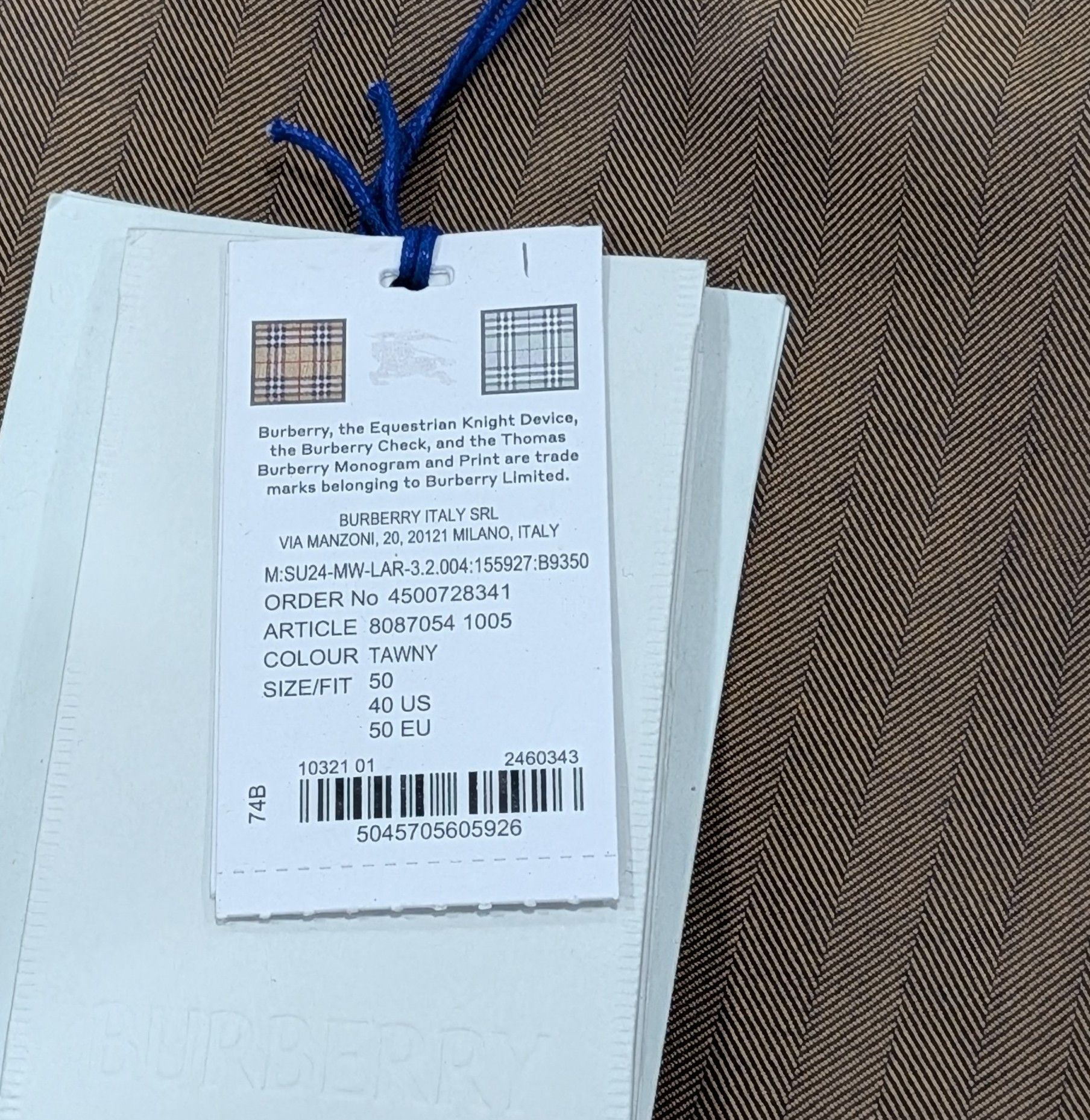 Burberry Burberry Wool Tailored Trousers Pants Tawny Brown 50 US 34 Size US 34 / EU 50 - 7 Thumbnail