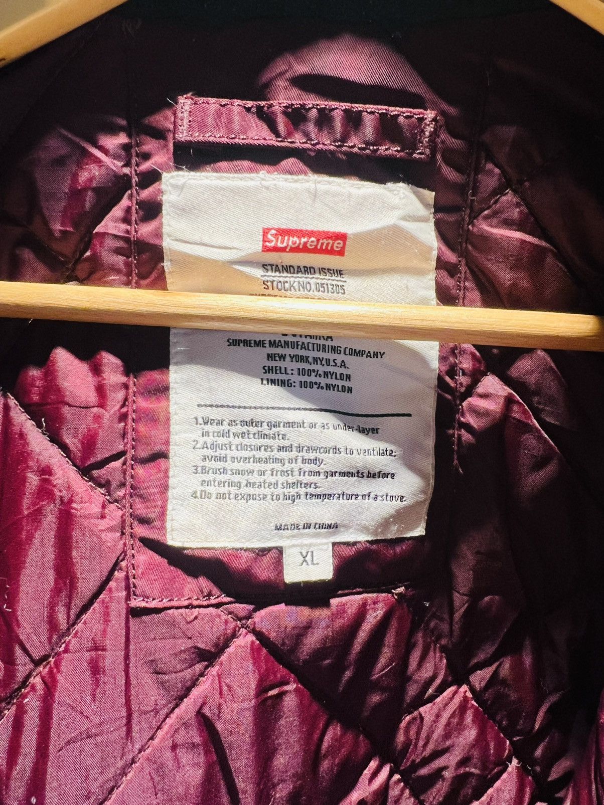 Other × Supreme Supreme Burgundy B-9 Parka Size US XL / EU 56 / 4 - 3 Thumbnail