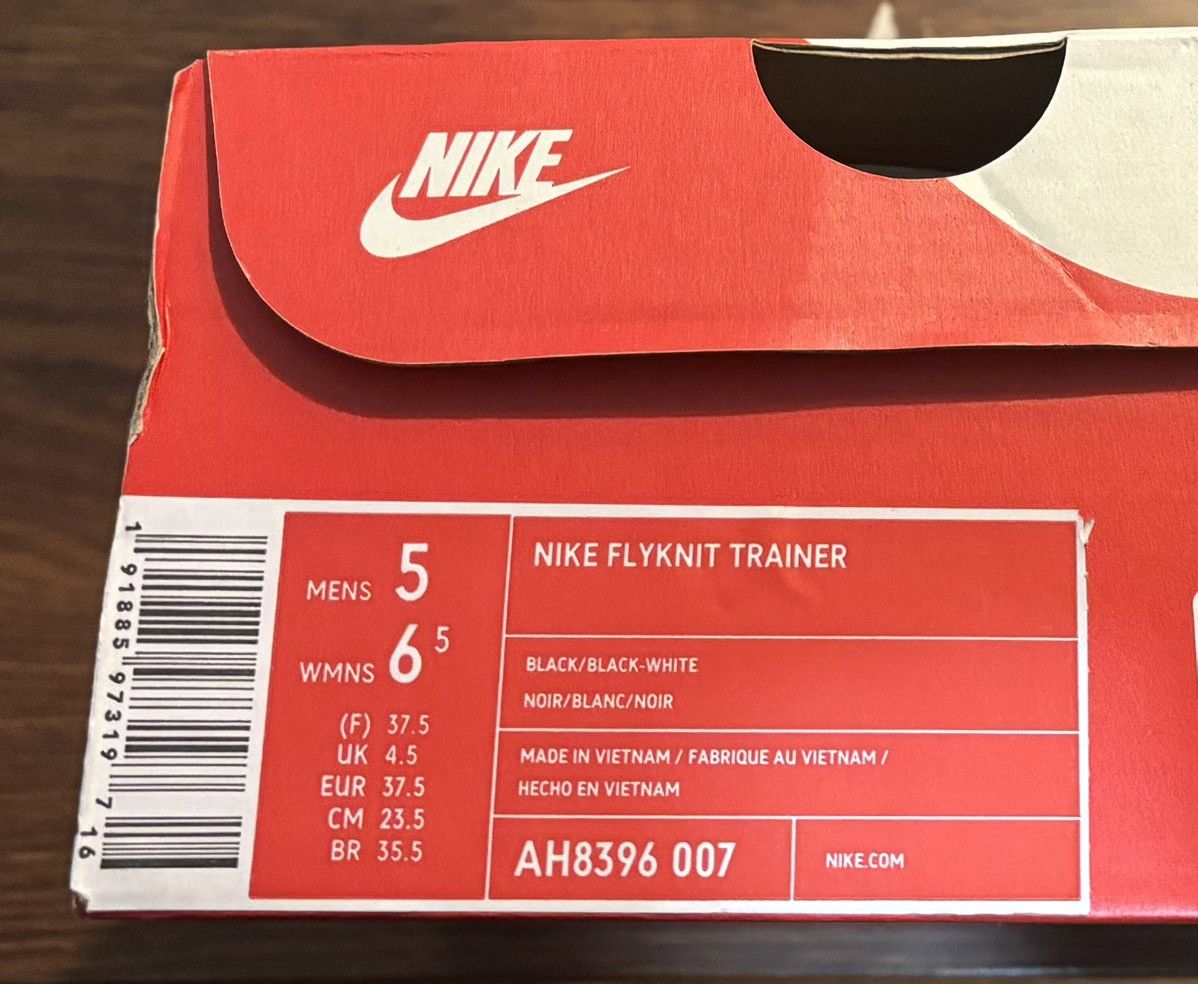Nike Nike Flyknit Trainer Black White 3M Size US 5 / EU 37 - 8 Thumbnail