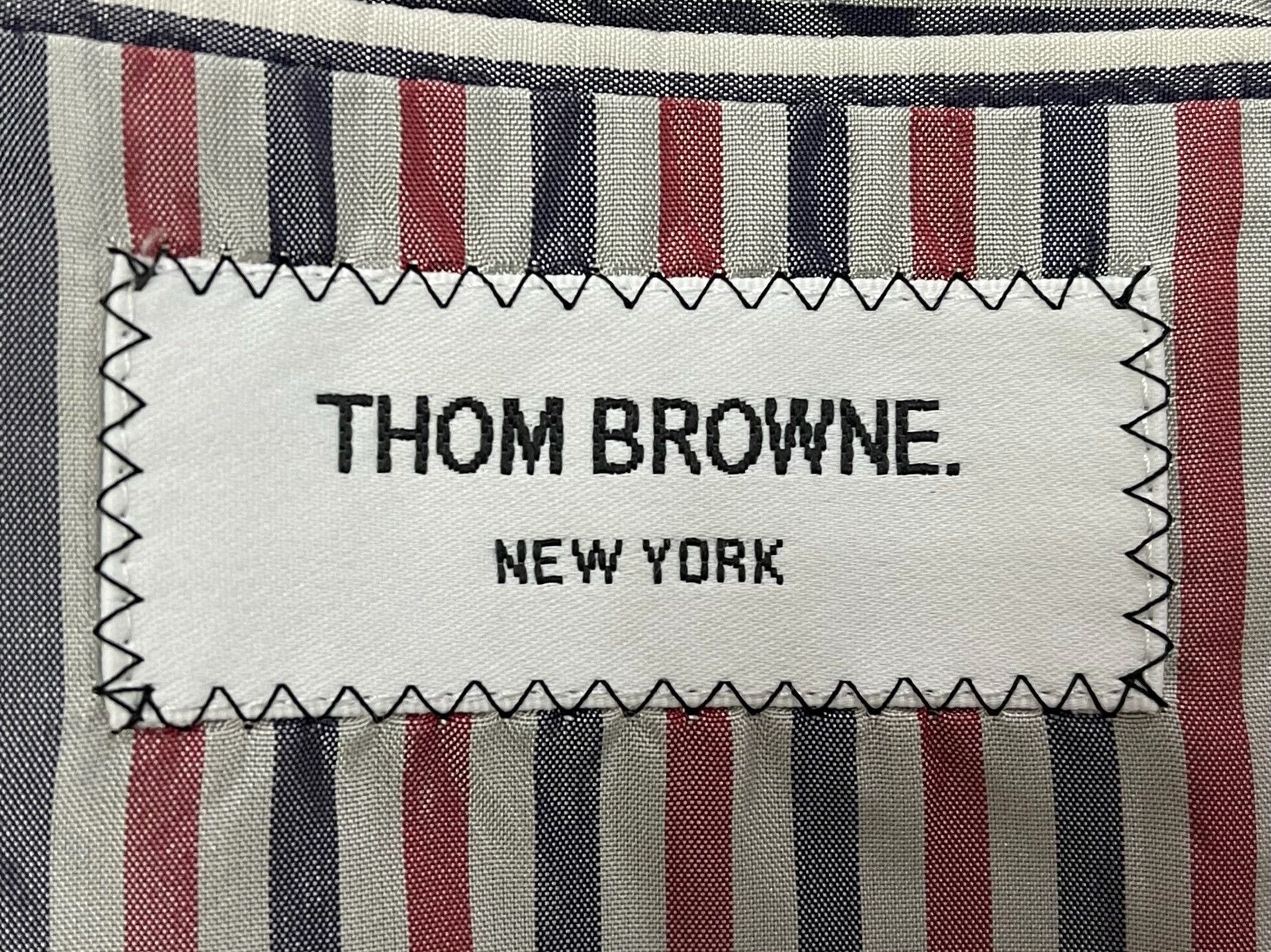 Thom Browne Thom Browne Runway Wool Coat Men 4 Navy Speckled Size US XL / EU 56 / 4 - 5 Thumbnail