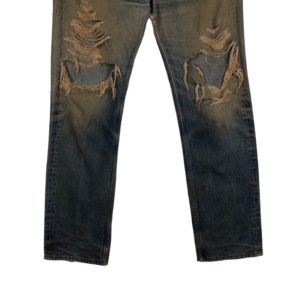 Levi's 🔥VINTAGE LEVI’S 552 BUTTON USA DISTRESSED DESIGN RUSTY Size US 30 / EU 46 - 5 Thumbnail