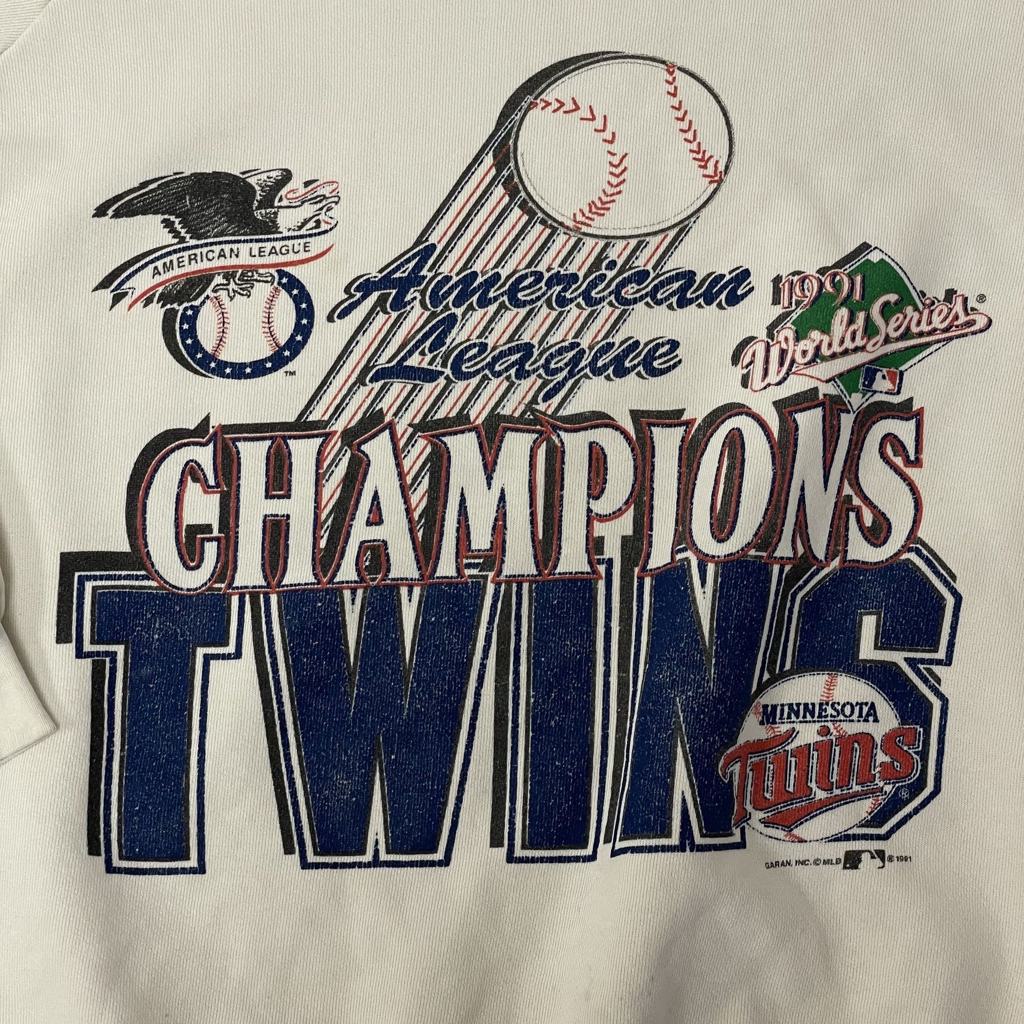 Other Vtg Garan MLB 1991 World Series American League Baseball Size US XL / EU 56 / 4 - 2 Thumbnail